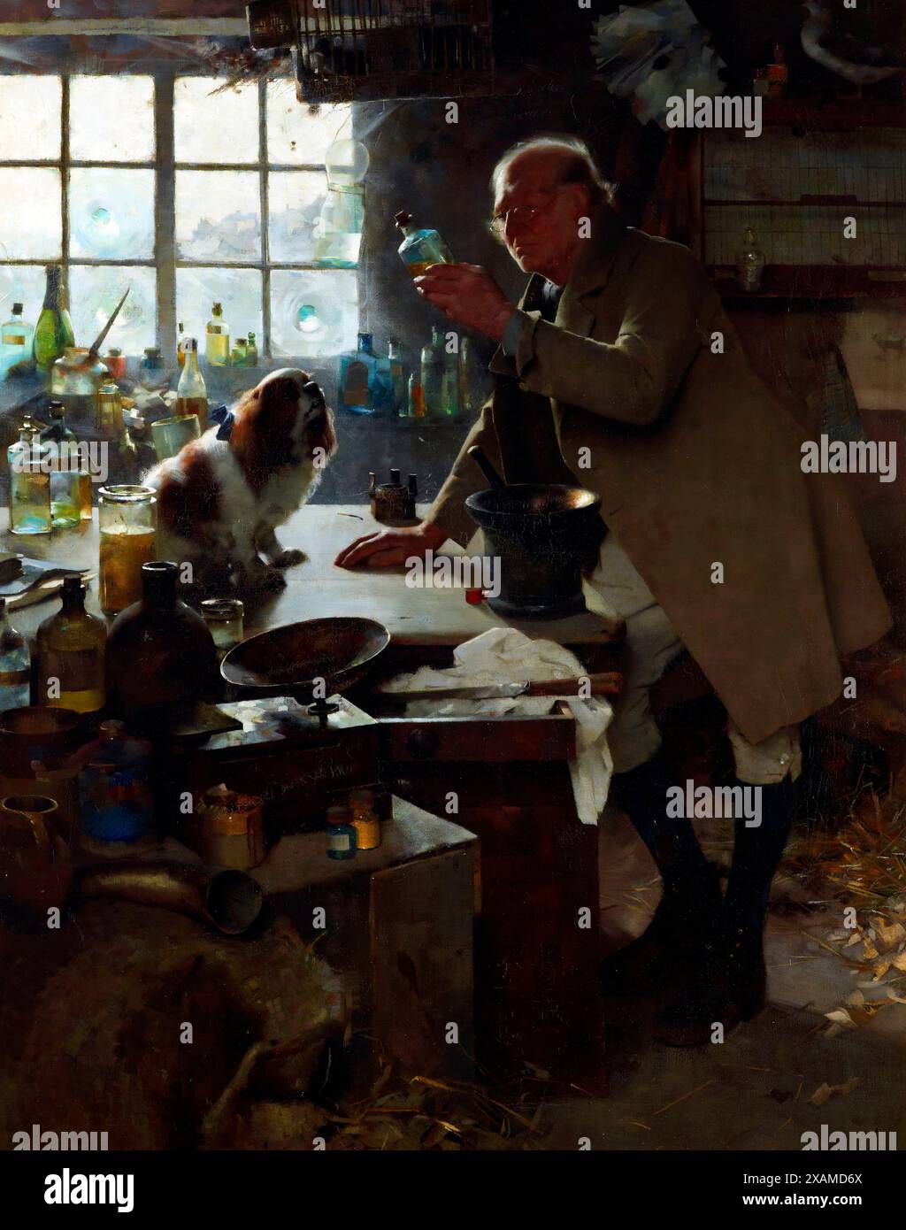The result of high living, 1892. Stock Photo