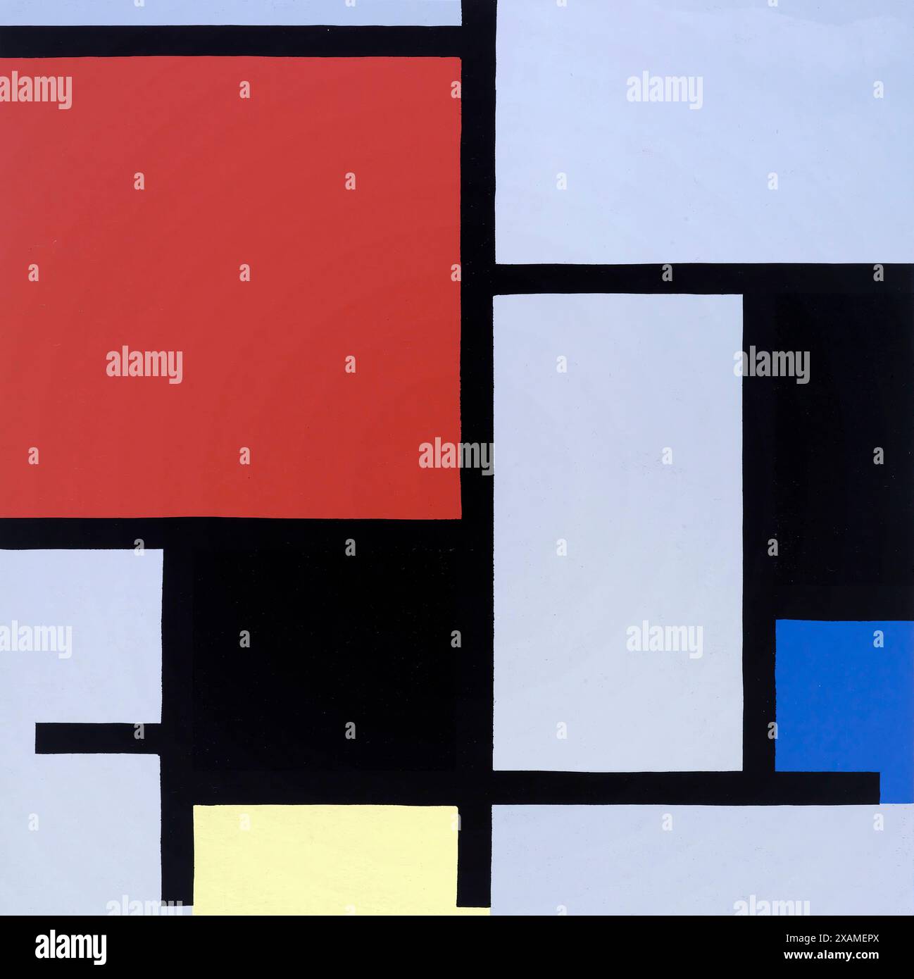 モンドリアン 額付(ナチュラル）「Composition 1930」 msw-lf210630-150_1.jpg