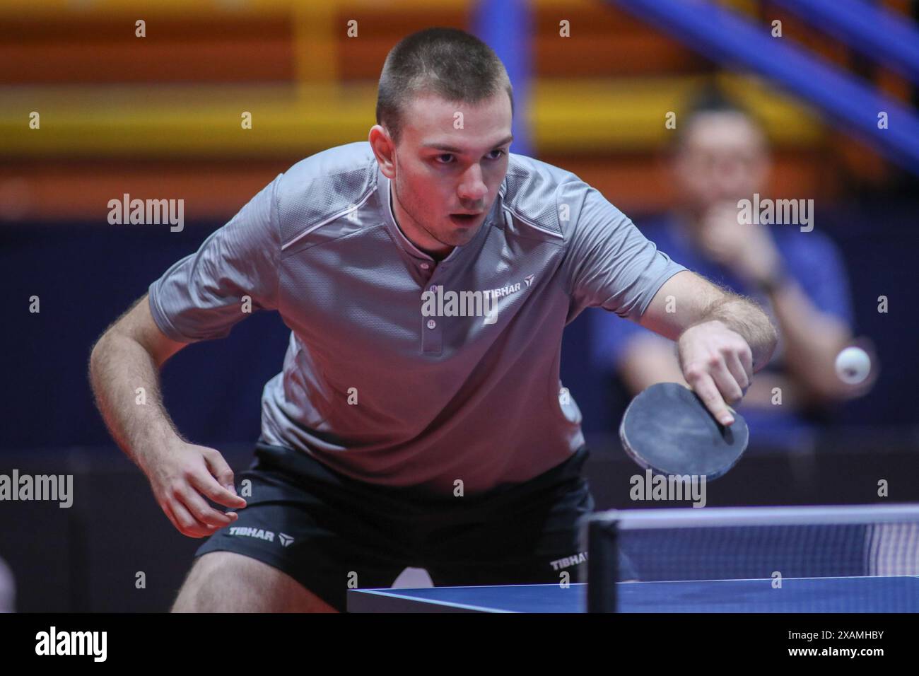 Hana Arapovic and Ivor Ban of Croatia in action against Tomokazu