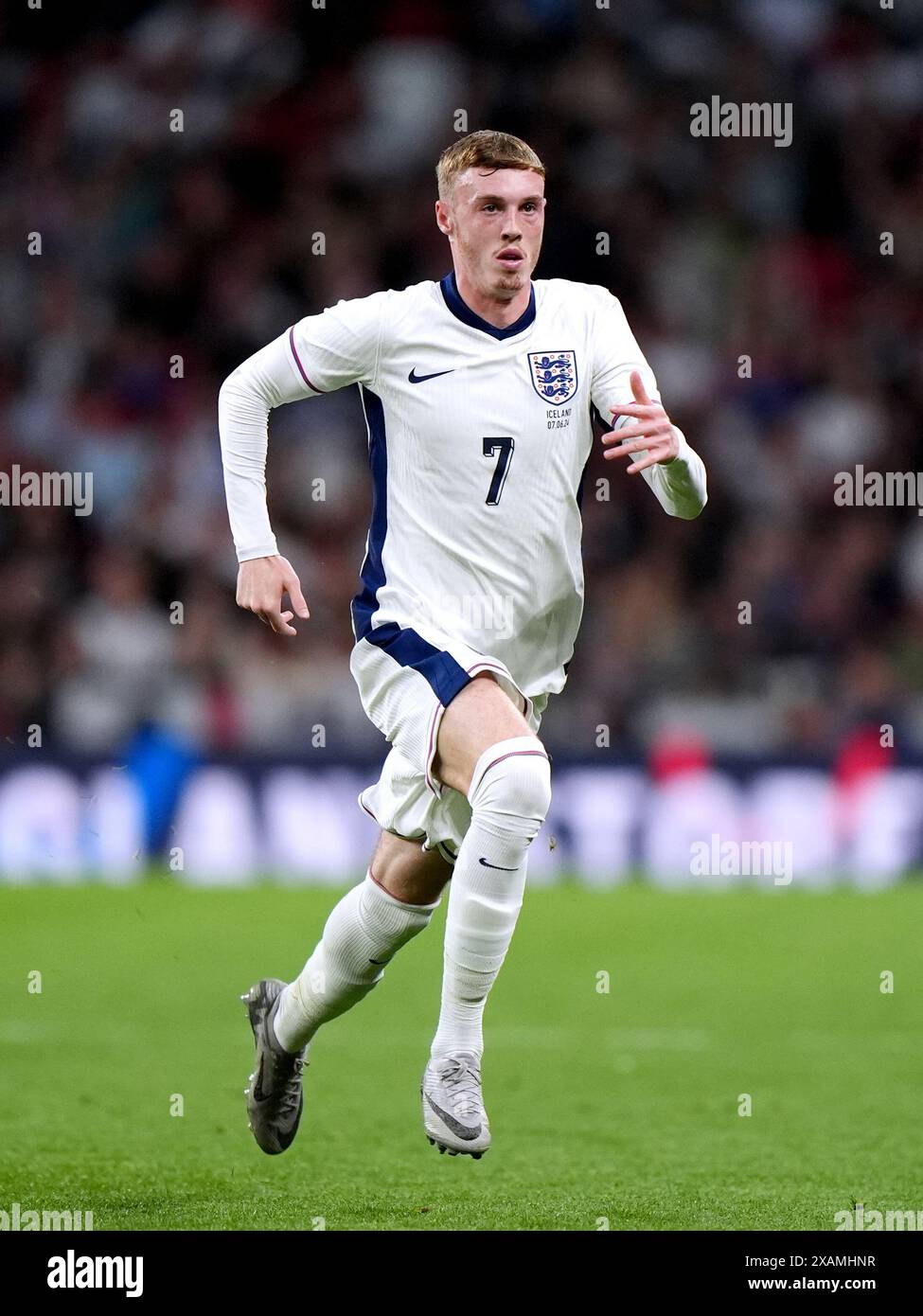 England's Cole Palmer during an international friendly at Wembley Stadium, London. Picture date: Friday June 7, 2024. Stock Photo