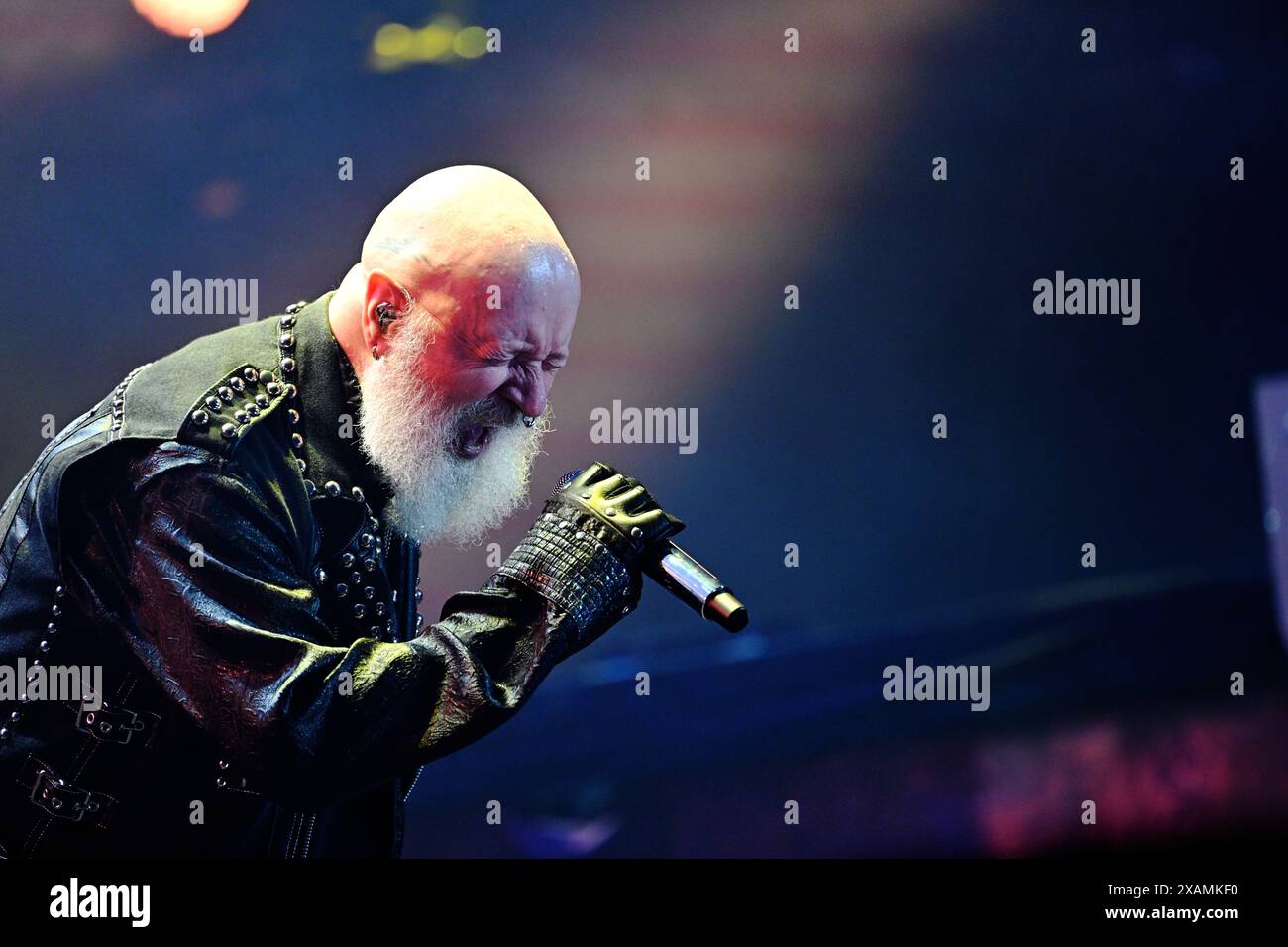 rob-halford-of-judas-priest-live-on-stage-hi-res-stock-photography-and