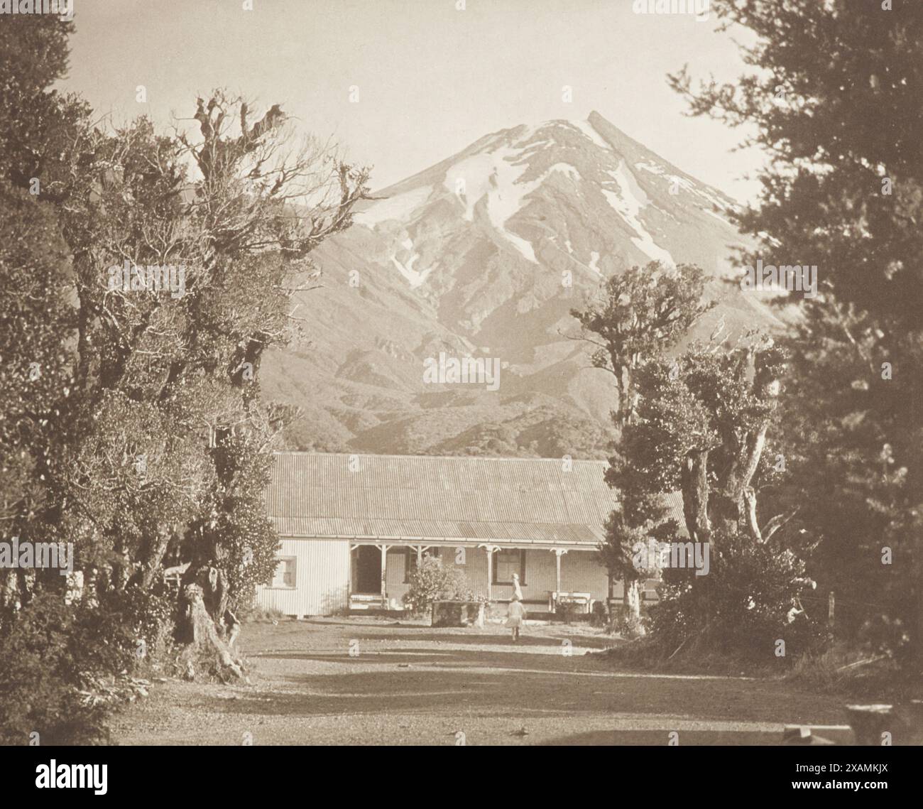 Mt egmont from dawson s falls house from the album record pictures of