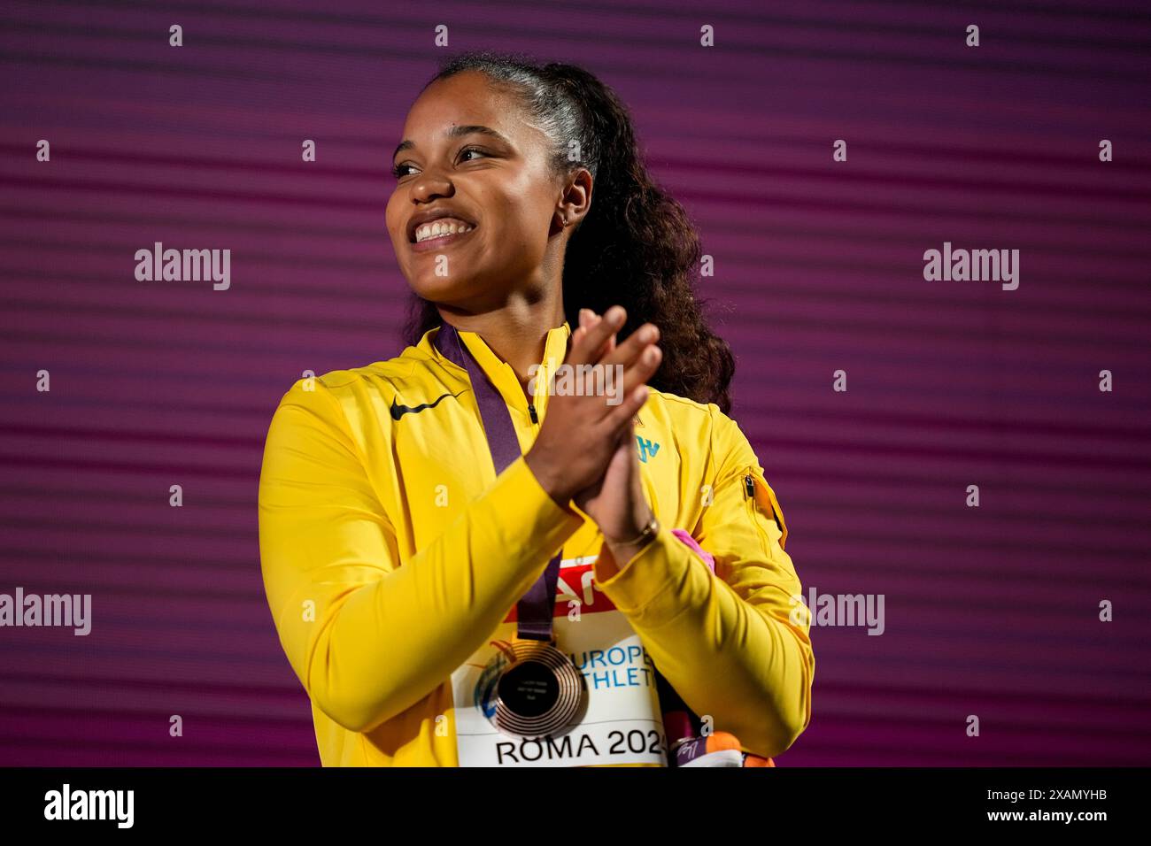 Rome, Italy, June 7th 2024 Yemisi Ogunleye (Germany) celebrates
