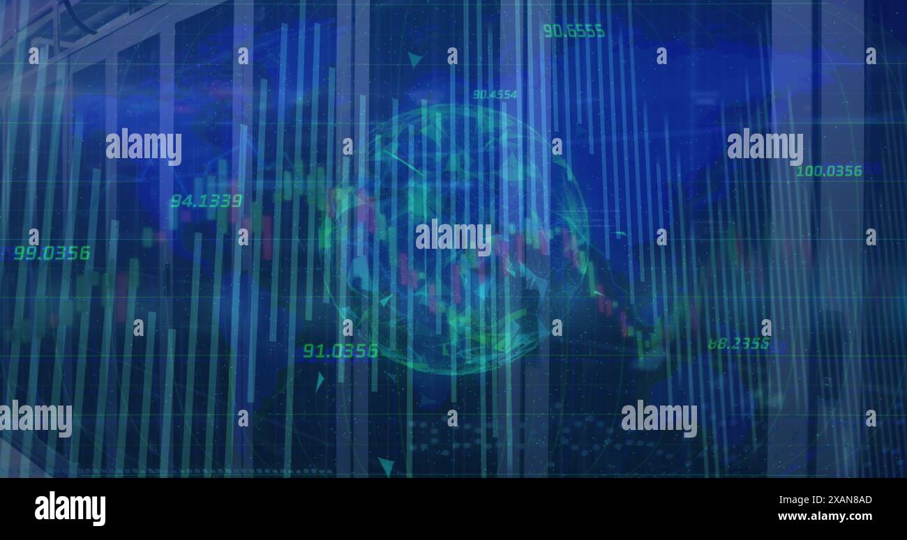 Digital composite network connections lines hi-res stock photography ...