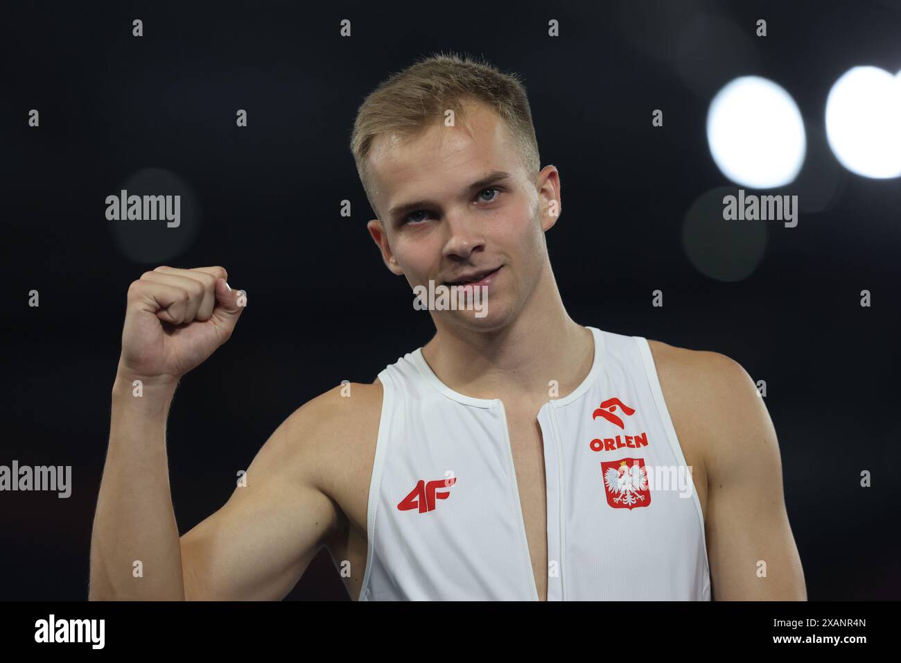 Rome, Italy 7.06.2024: Oliwer WDOWIK (Poland ) win 100 mt men’s round 1 ...