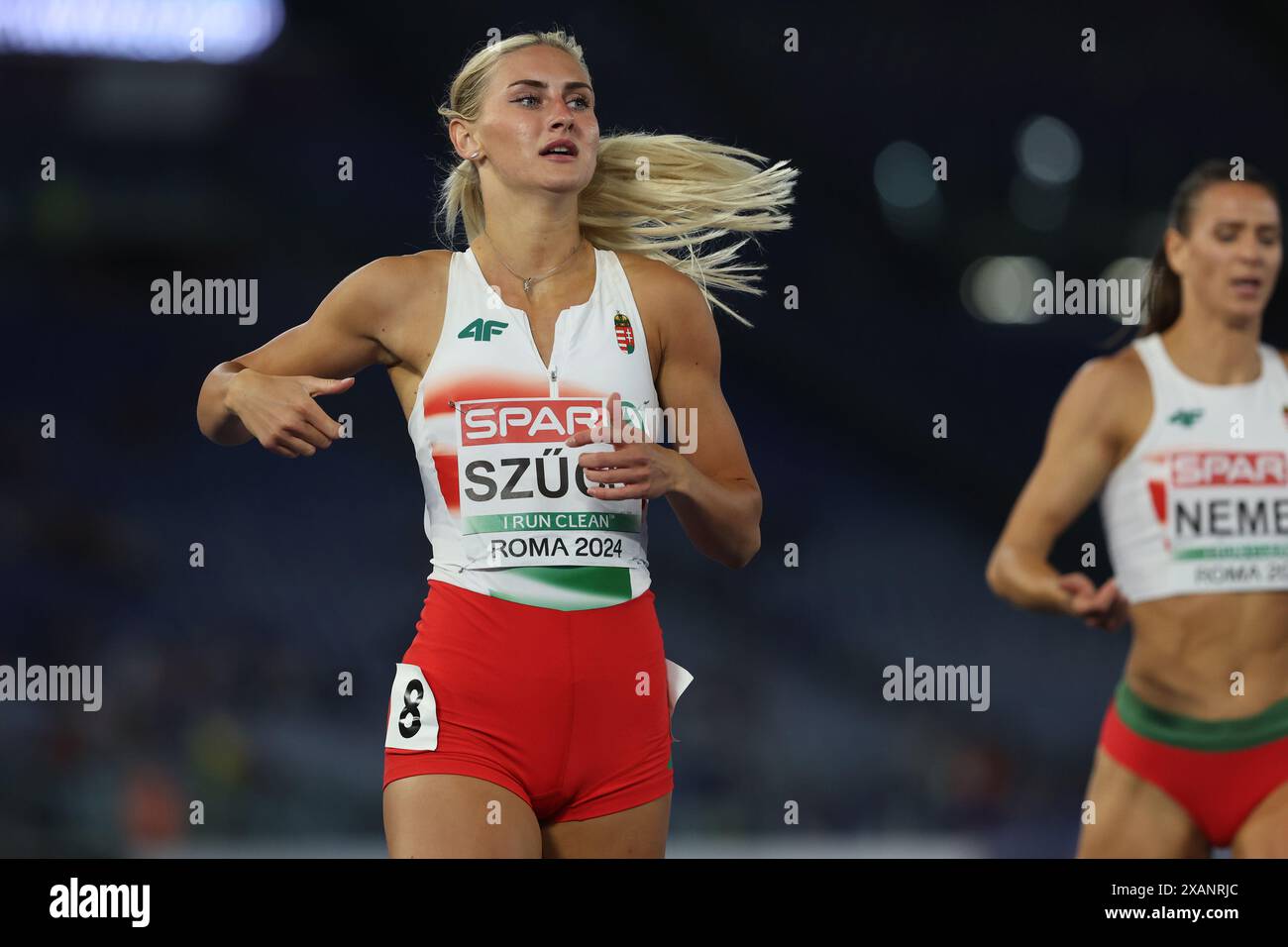 Rome Italy 7 06 2024 Szabina SZ CS Hungarian 200m Women Heat 1 3 rome-italy-7-06-2024-szabina-sz-cs-hungarian-200m-women-heat-1-3