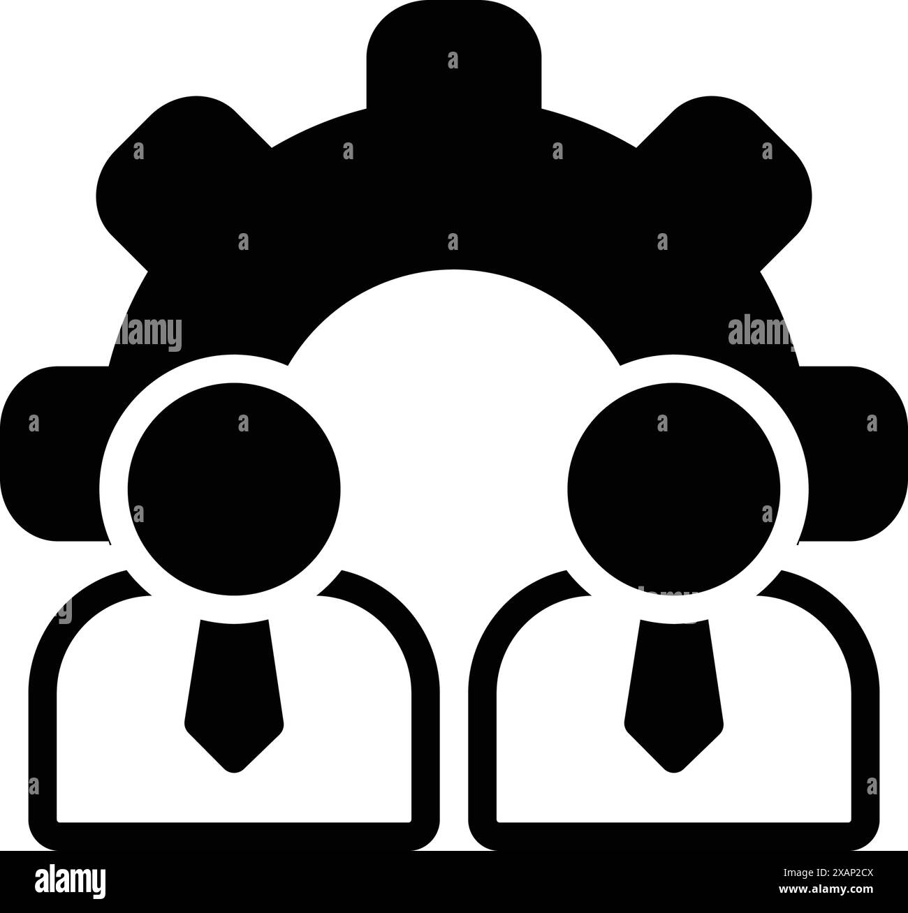 Human resources icon vector vectors Black and White Stock Photos ...