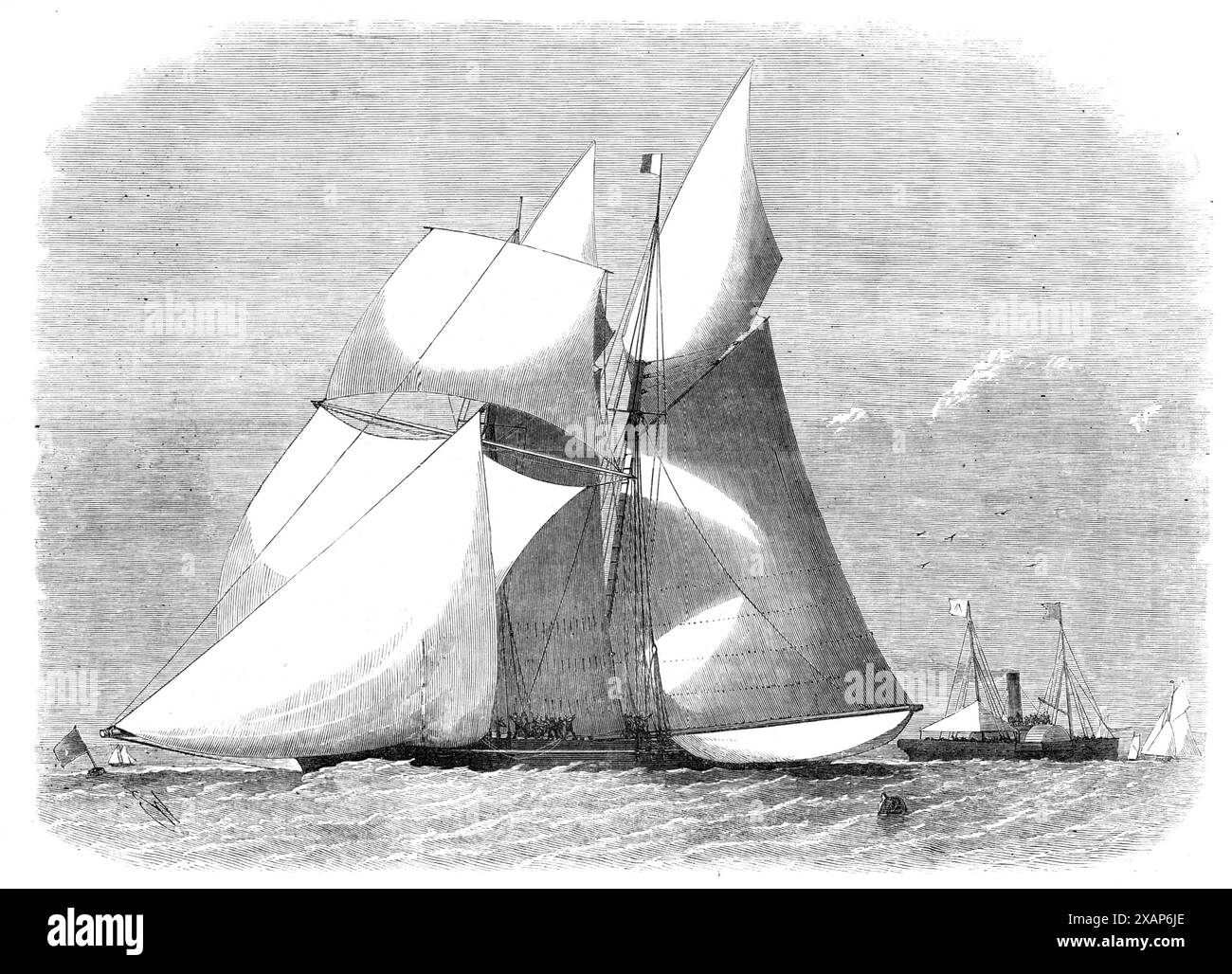 Sailing-match of the Royal Thames Yacht Club, 1868. The match '...was