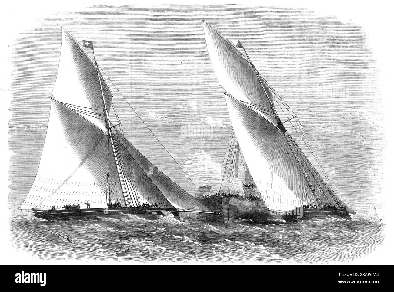 Sailing-match of the Royal Thames Yacht Club, 1868. The match '...was