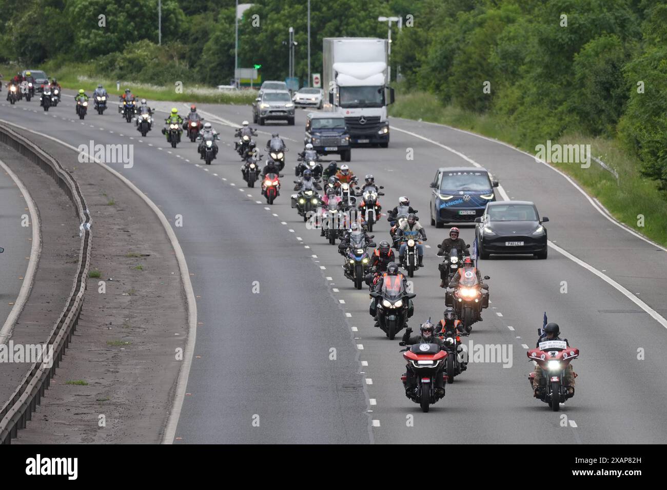 Thousands of motorcyclists ride from London to Barrow ahead of Dave Day