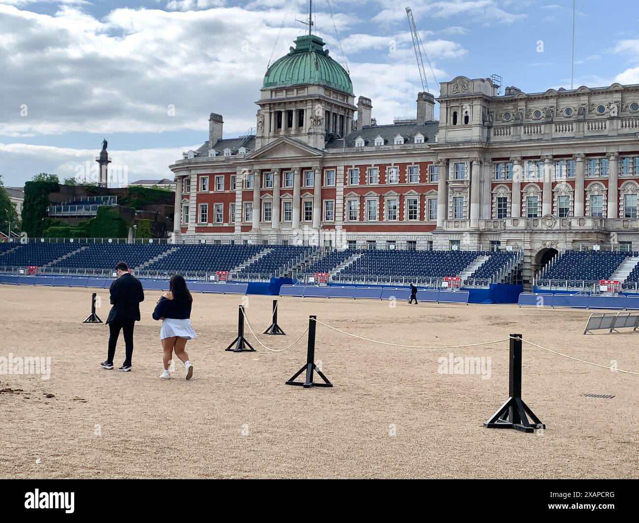Stands have been installed in Horseguards Parade ahead of the annual ...