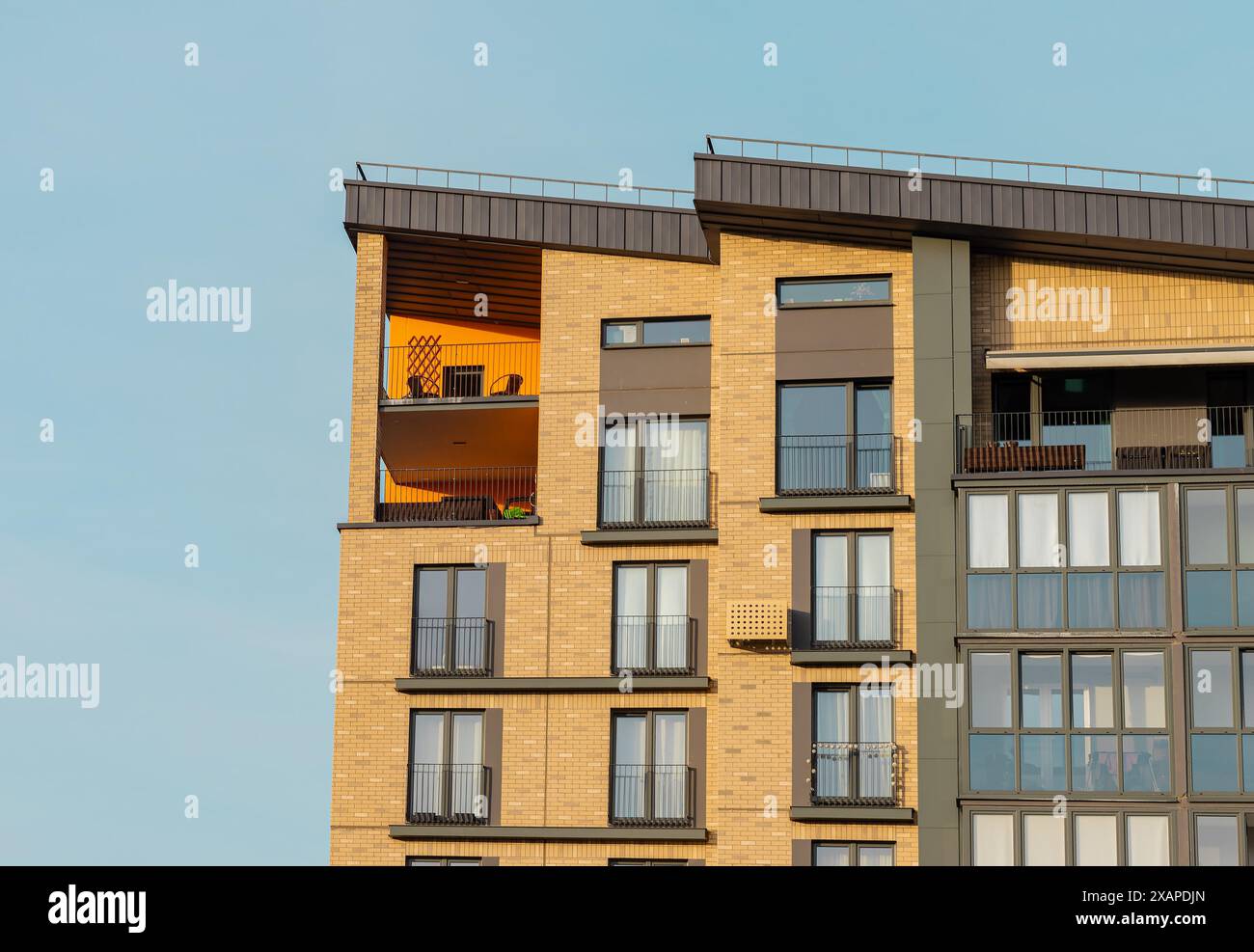 Curated visual reference: Apartment Building Differingarchitectural Themes Reference: Modern Residential Buildings With Urban Facades Ideal For Real Estate