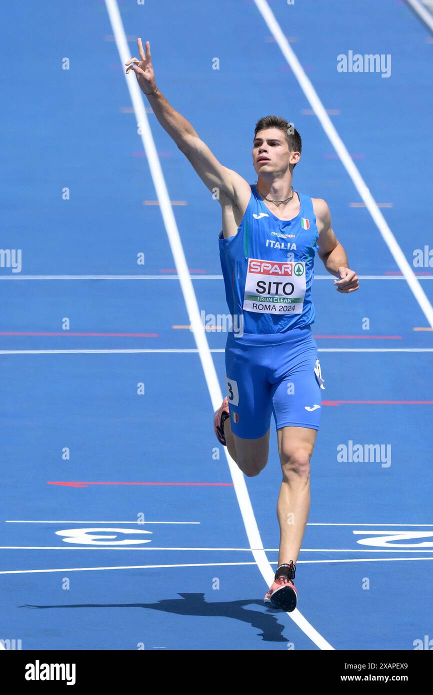 Roma, Italia. 08th June, 2024. Italy's Luca Sito competes 400m Men's