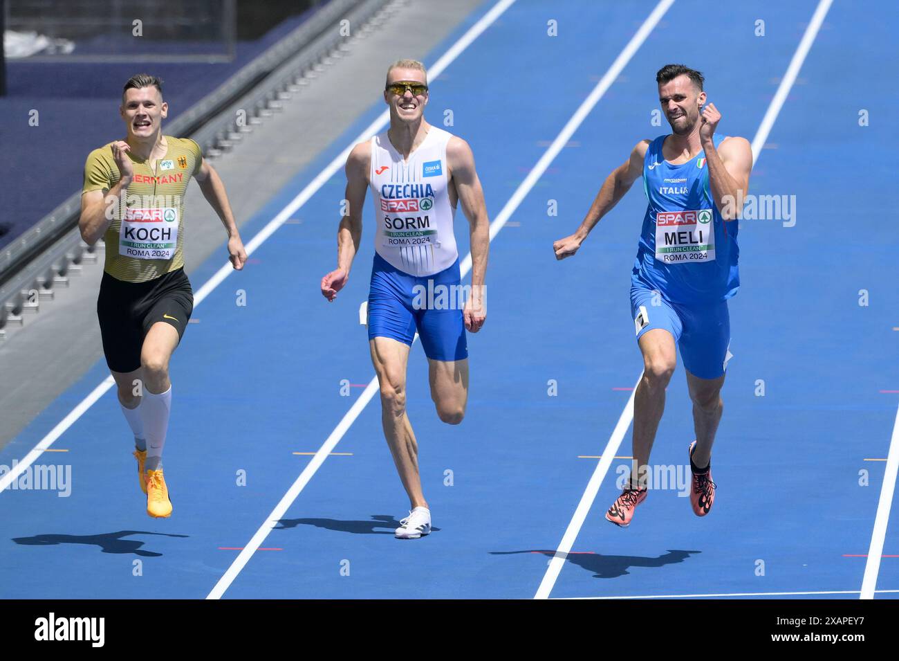 Roma, Italia. 08th June, 2024. Italy's Riccardo Meli competes 400m Men