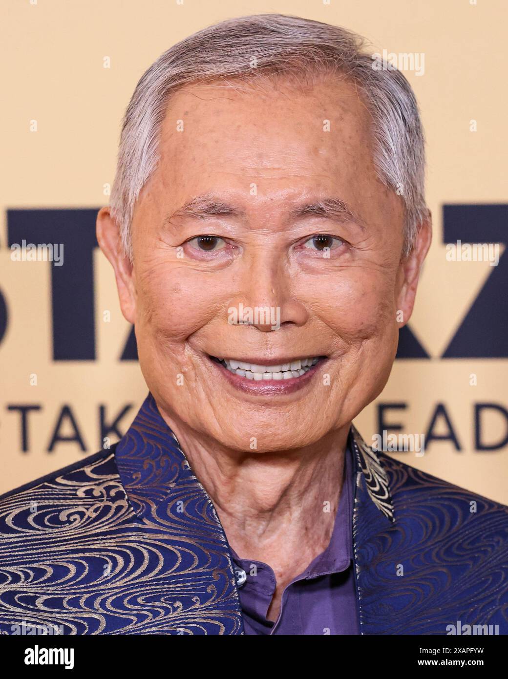 CENTURY CITY, LOS ANGELES, CALIFORNIA, USA - JUNE 07: George Takei arrives at the Critics Choice Celebration Of LGBTQ+ Cinema And Television held at the Fairmont Century Plaza Hotel on June 7, 2024 in Century City, Los Angeles, California, United States. (Photo by Xavier Collin/Image Press Agency) Stock Photo