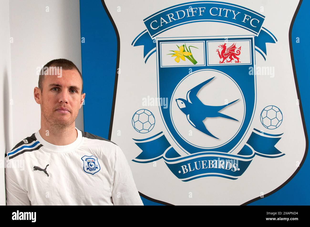 Scottish born Cardiff City footballer Kenny Miller. Stock Photo