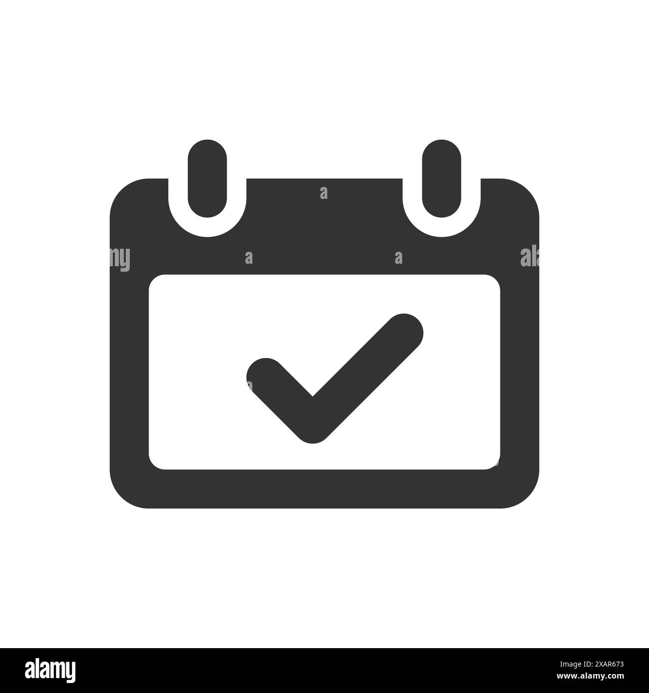 Calendar glyph vector icon Stock Vector
