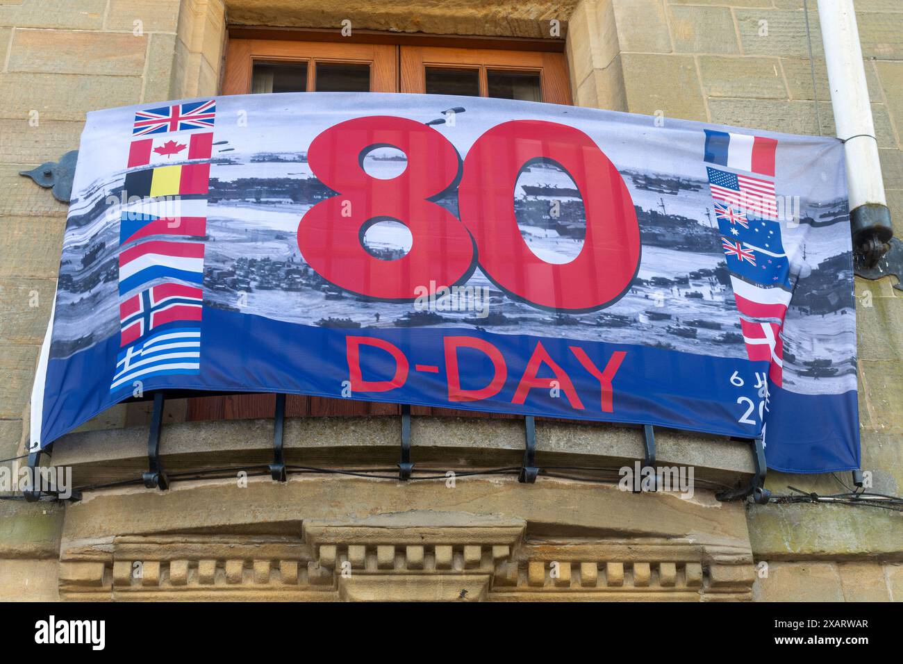 Banner or flag to commemorate the 80th Anniversary of DDay on 6th June