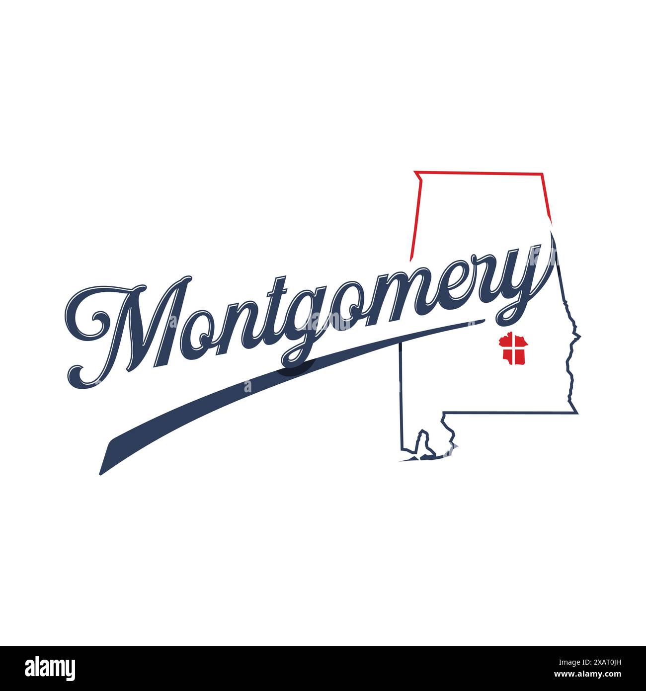 Abstract letter and map Montgomery Alabama. Vector illustration Stock Vector Image & Art Alamy
