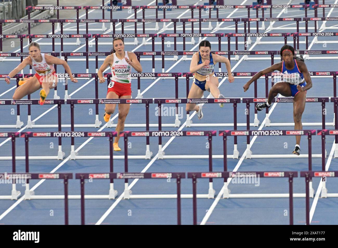 Olympic Stadium, Rome , Italy Cyréna SAMBAMAYELA 100 Metres Hurdles