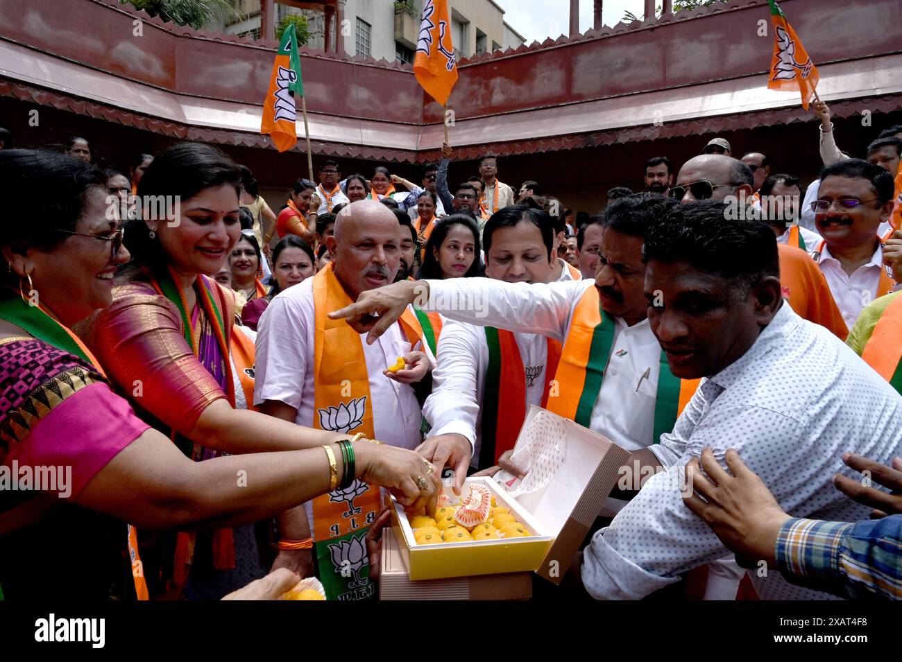Sanjeev Modi NAVI MUMBAI, INDIA - JUNE 8: Ex MP Dr Sanjeev Naik , BJP Leader along ...