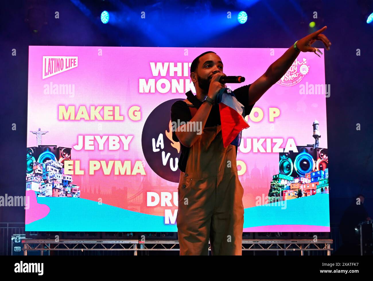 London, UK. 8th June, 2024. White Monkey performs at the Lambeth