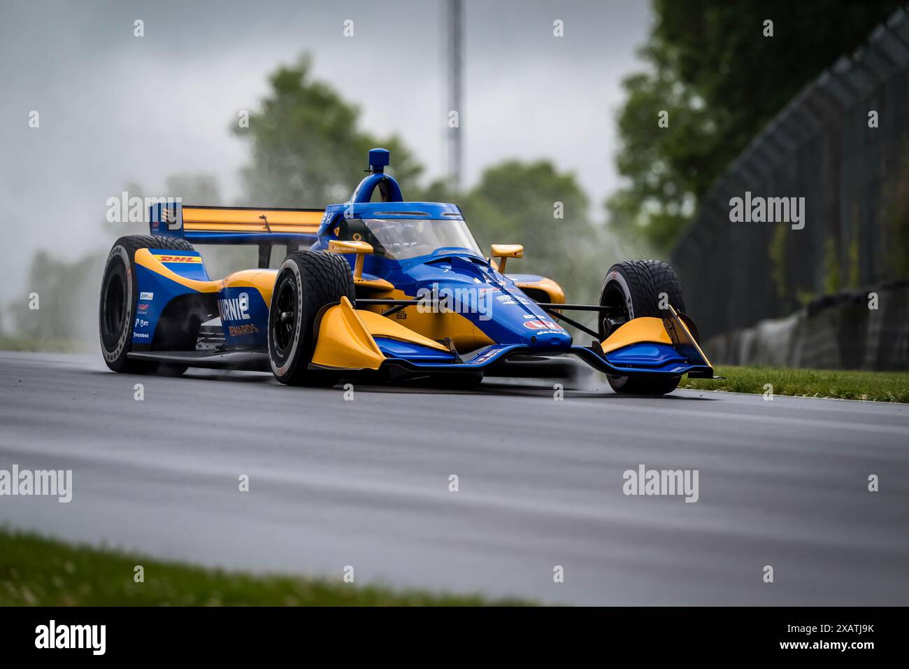 Elkhart Lake, Wi, USA. 8th June, 2024. KYFFIN SIMPSON (R) (4) of Bridgetown, Barbados qualifies for the XPEL Grand Prix at Road America in Elkhart Lake, WI. (Credit Image: © Walter G. Arce Sr./ASP via ZUMA Press Wire) EDITORIAL USAGE ONLY! Not for Commercial USAGE! Stock Photo