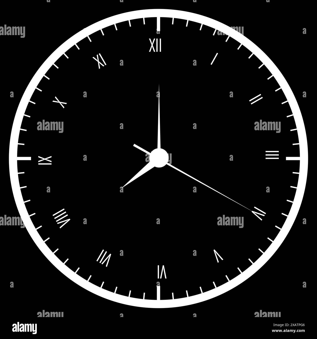 Clock face roman numerals Black and White Stock Photos & Images - Alamy