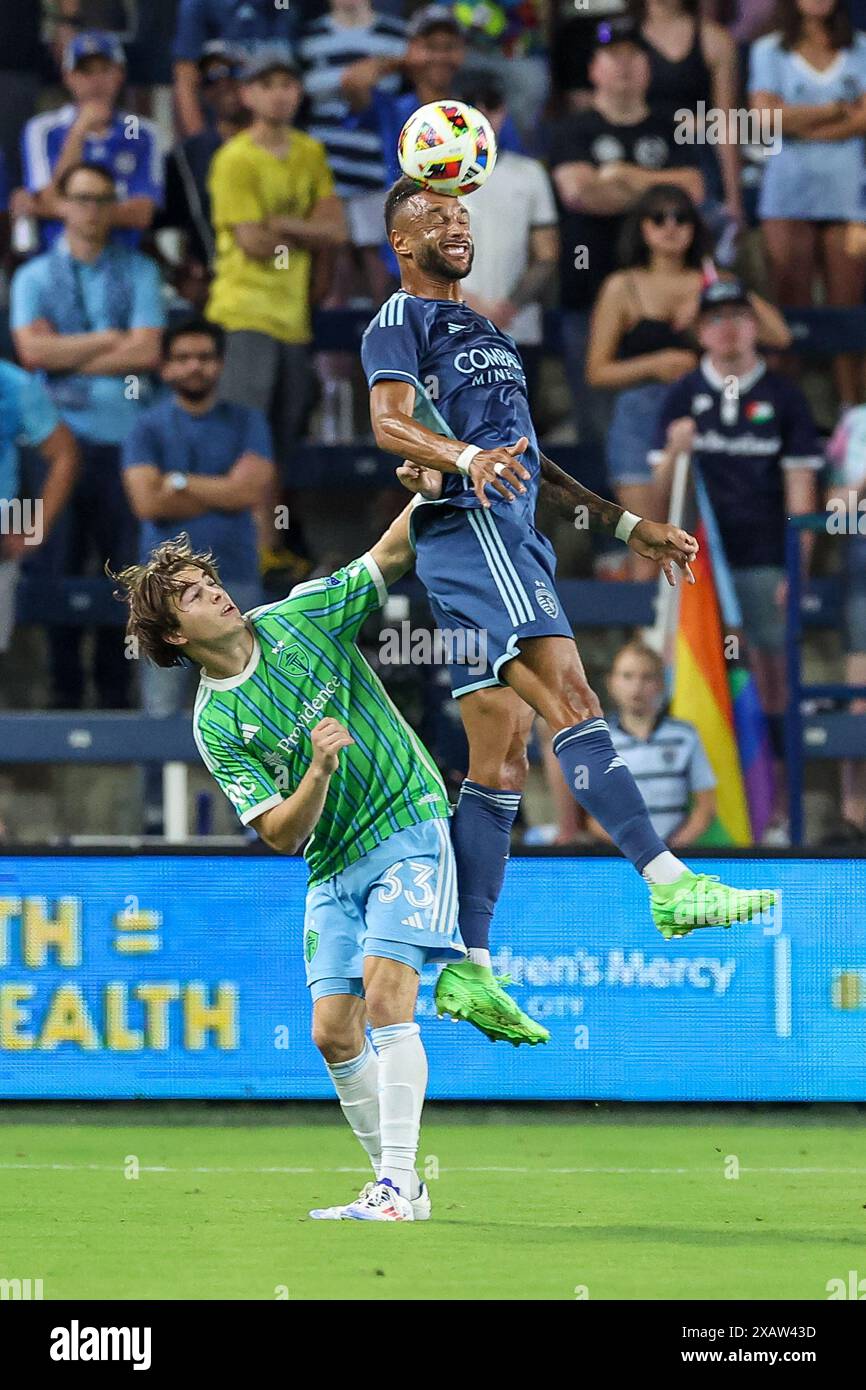 Kansas City, KS, USA. 8th June, 2024. Sporting Kansas City forward