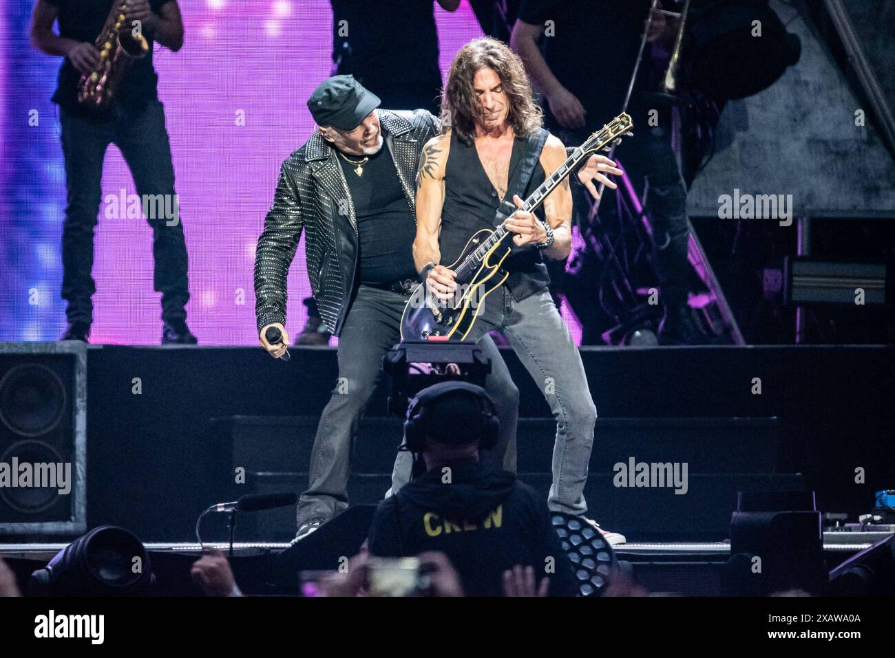 Italian singer Music Concert Vasco Rossi Vasco Live 2024 Vasco Rossi and Stef Burns Milan
