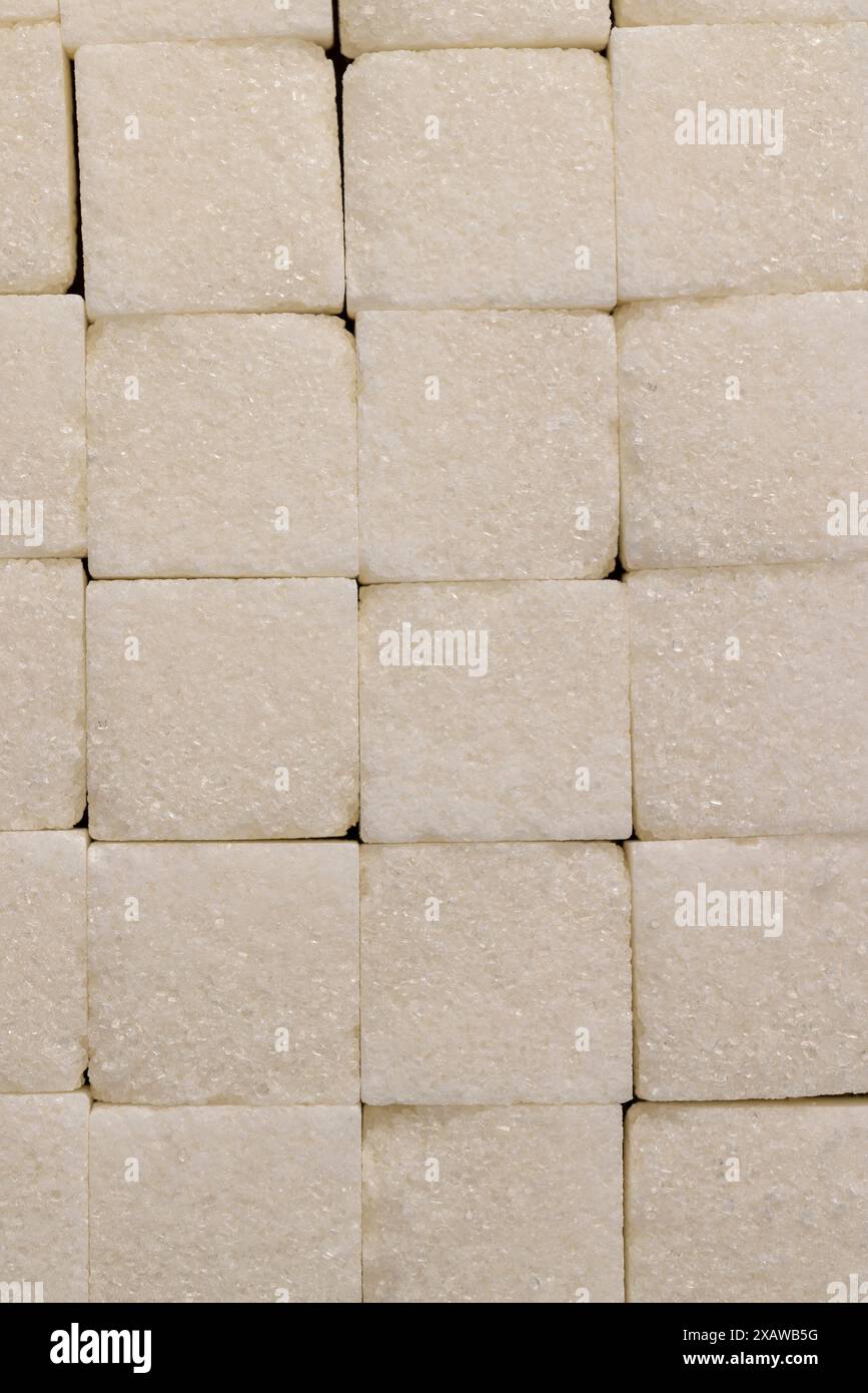 white square sugar on a black background , lump sugar in the shape of a ...