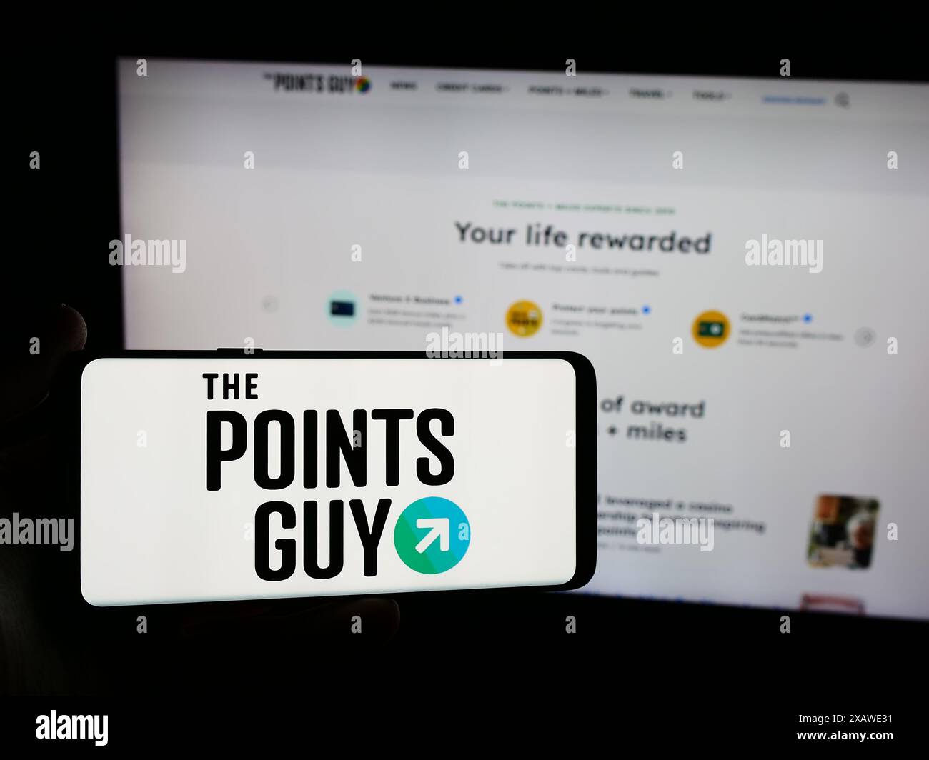 The points guy logo hires stock photography and images Alamy