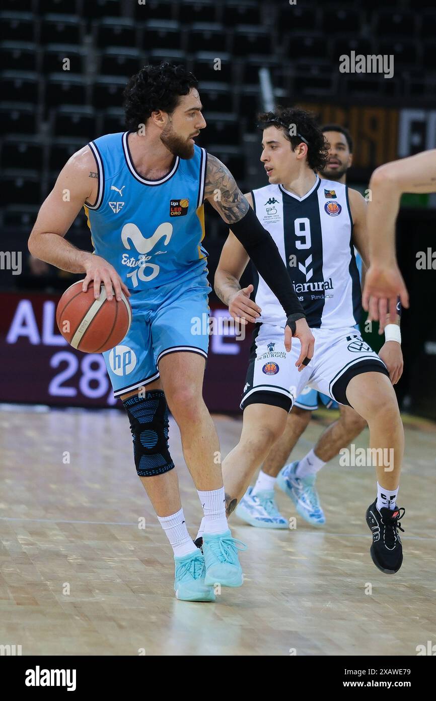 Movistar Estudiantes player in action during Final Four LEB Oro 2024 ...