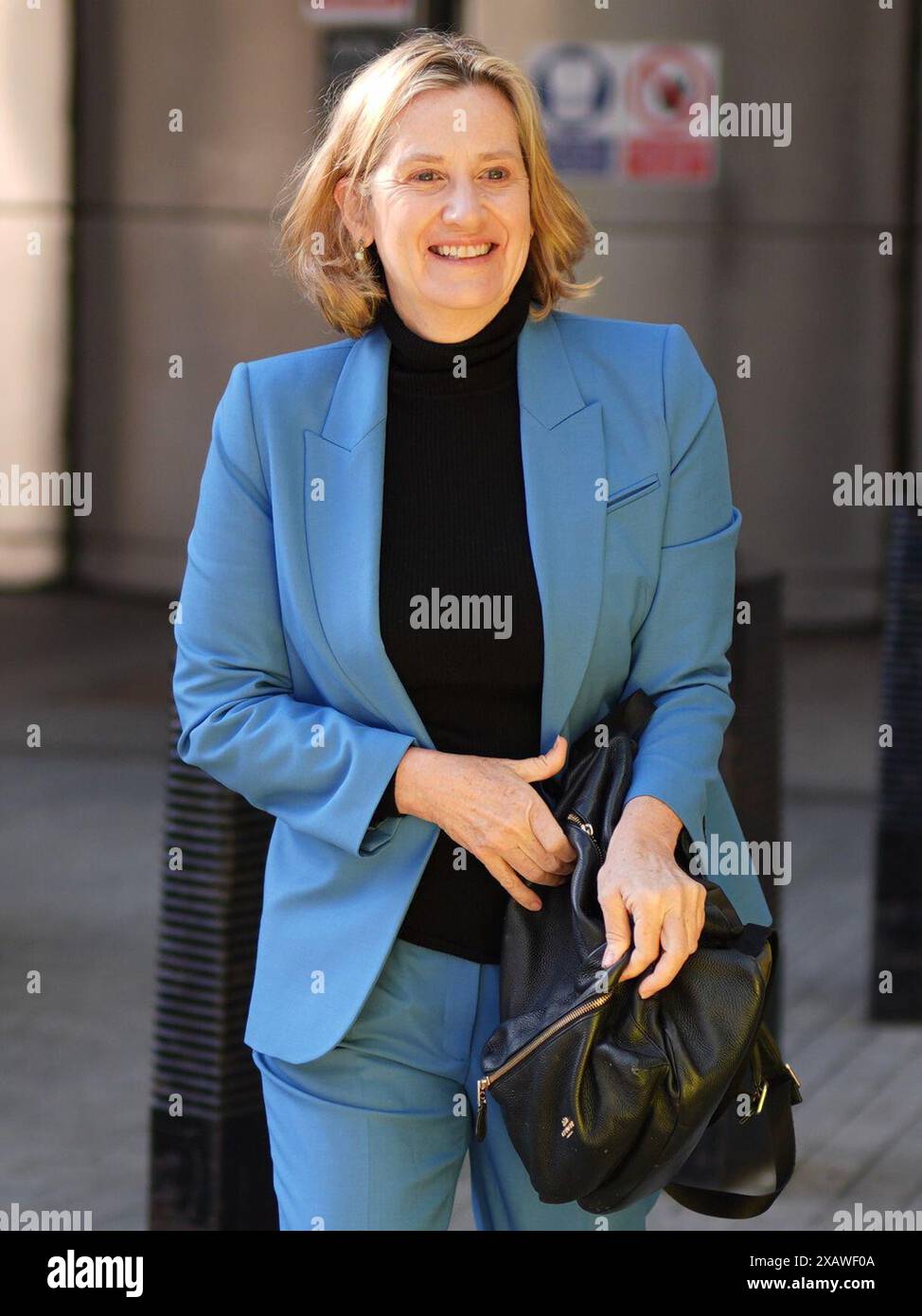 Amber Rudd arrives at BBC Broadcasting House in London, to appear on ...