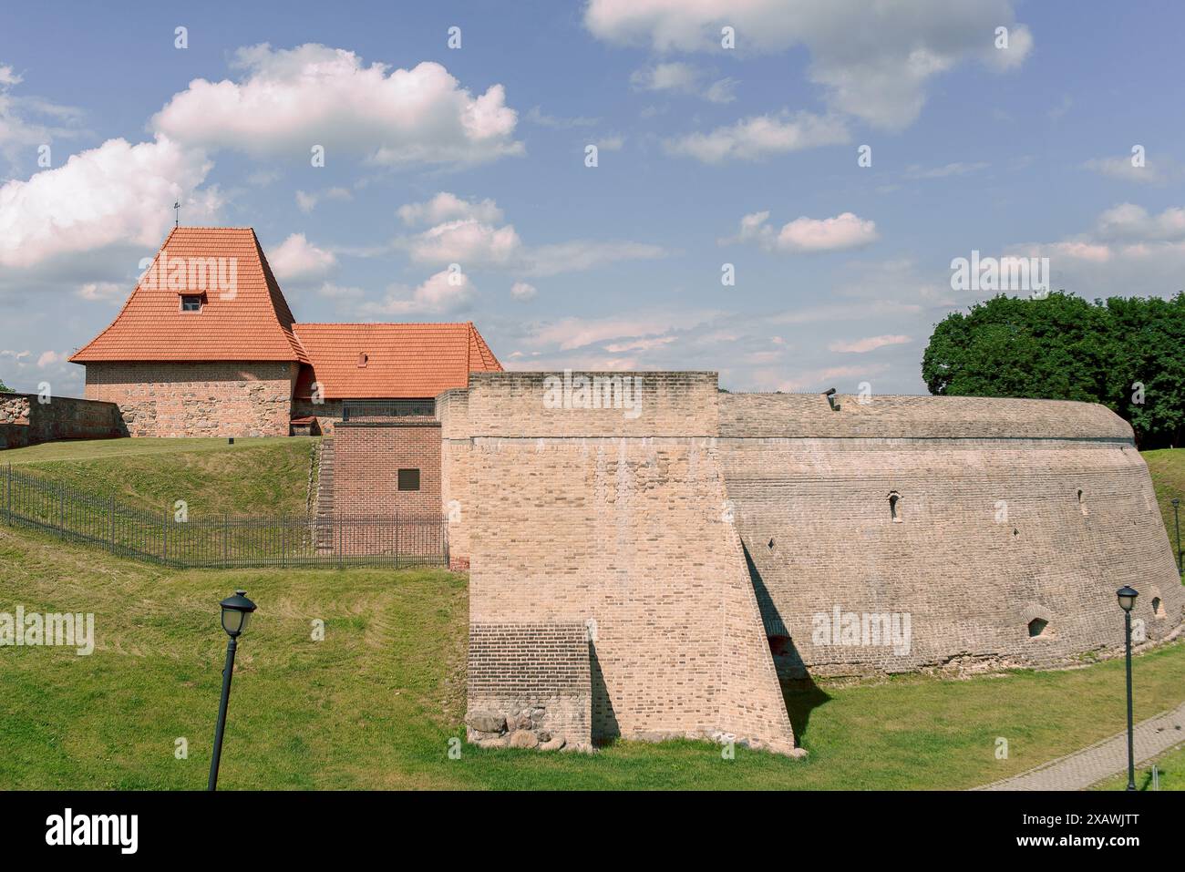 historical landmark ancient fortress in the old center of Vilnius Stock Photo