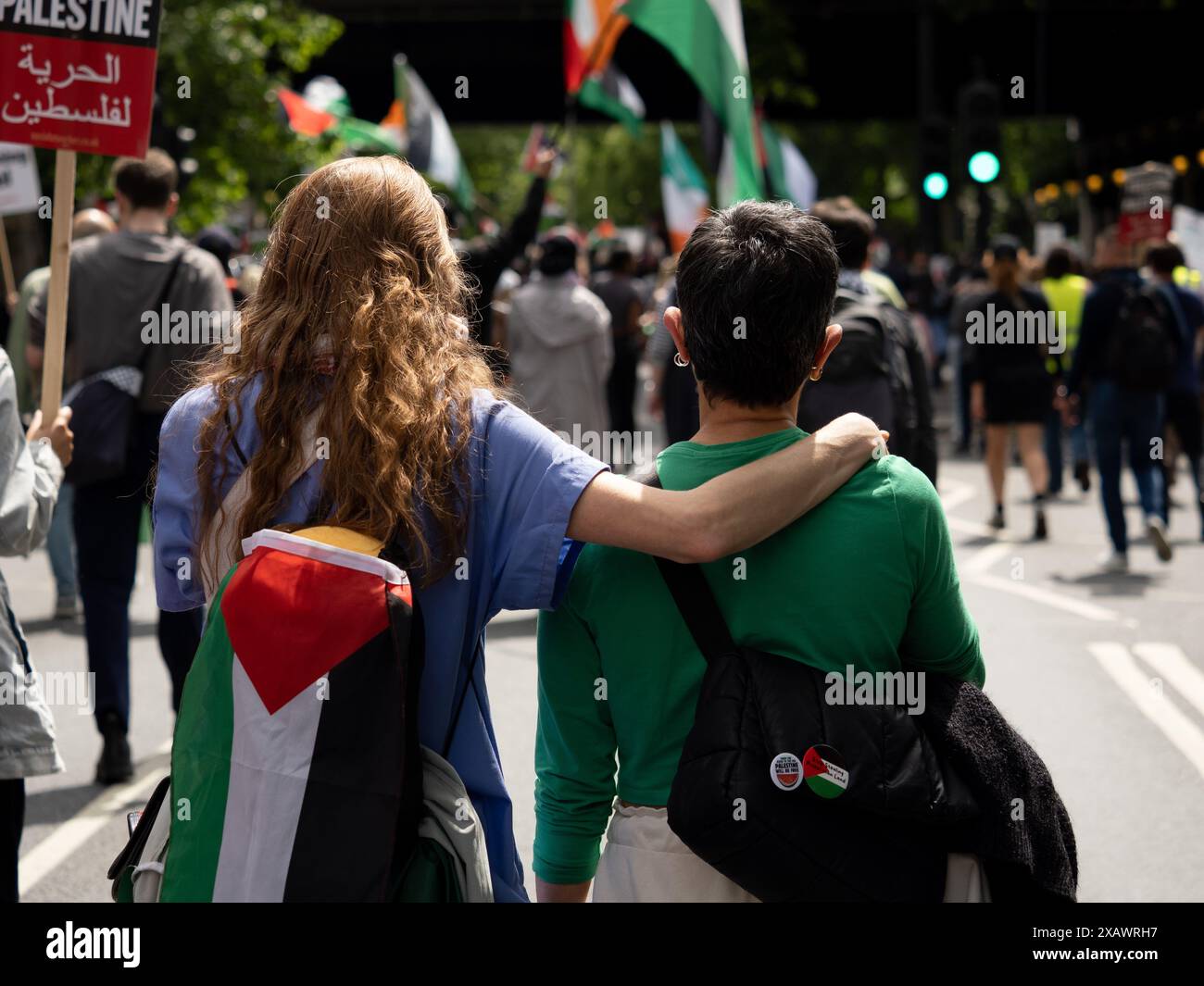 15th London Solidarity March, London, UK, 240824 Stock Photo