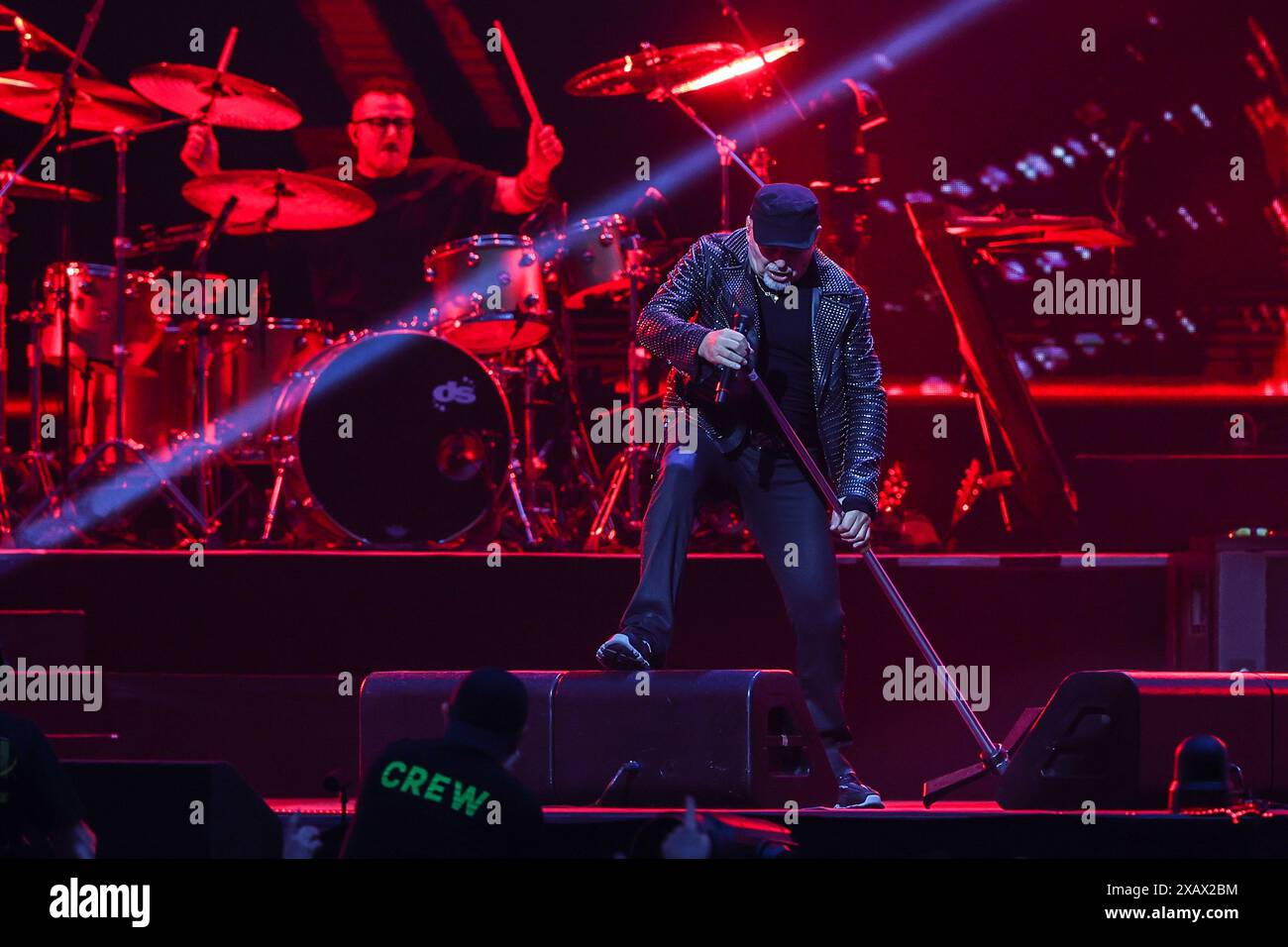 Vasco Rossi performs live on stage during Vasco Live 2024 at San Siro ...