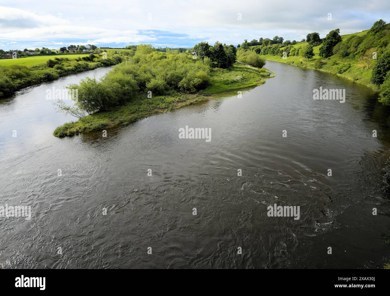 River Tweed at Norham. Northumberland, UK Stock Photo - Alamy