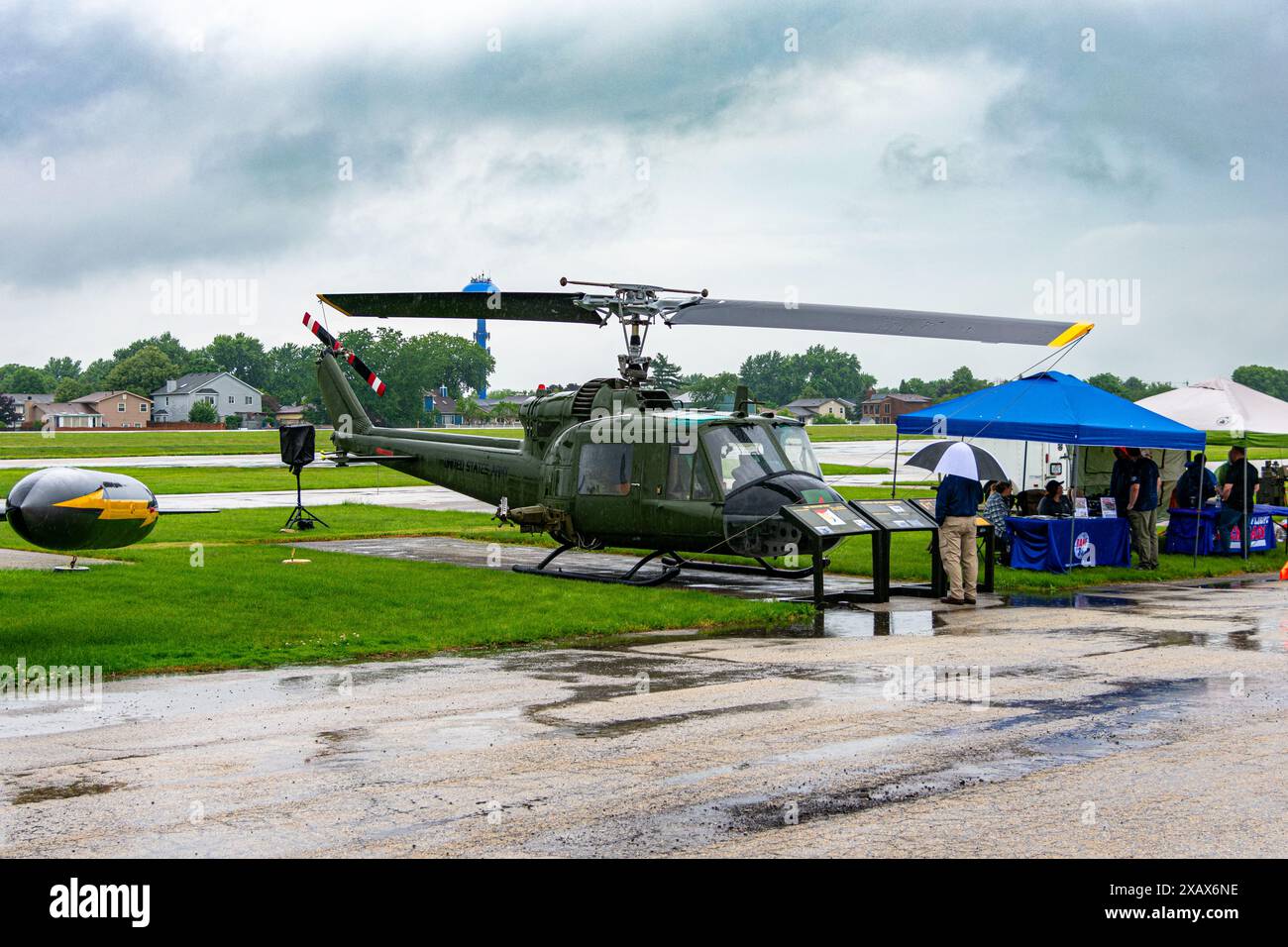 Bolingbrook, IL, USA June 1, 2024 Vetnam War era helicopter on