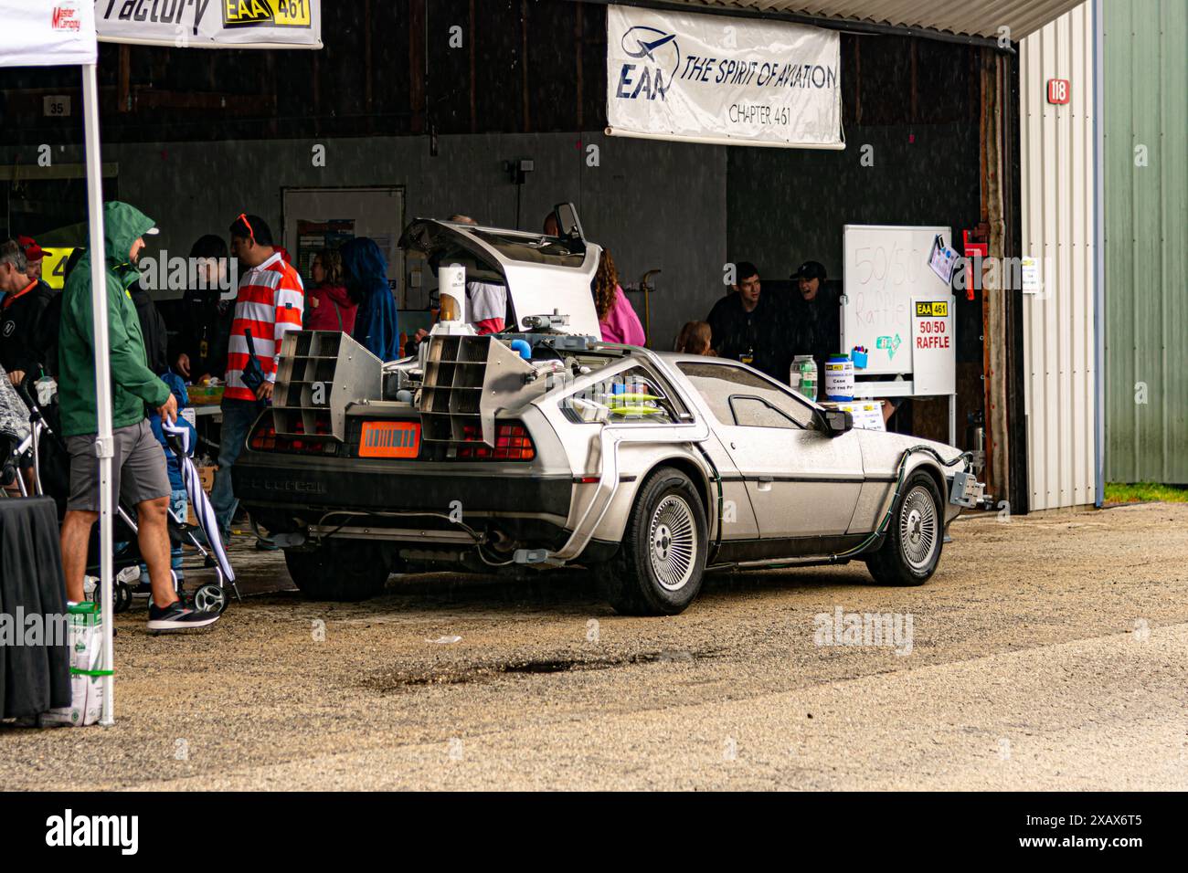 Bolingbrook, IL, USA June 1, 2024 DMC DeLorean Time Machine on