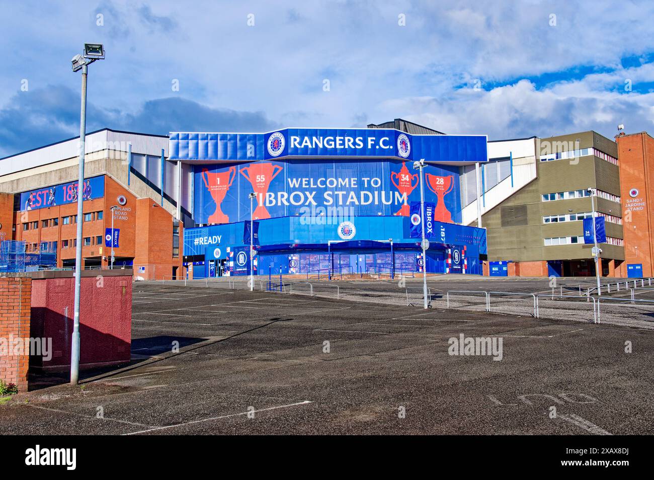 Glasgow UK June 9th 2024 Rangers Football Stadium Entrance In Ibrox Glasgow UK June 9th 2024 Rangers Football Stadium Entrance In Ibrox