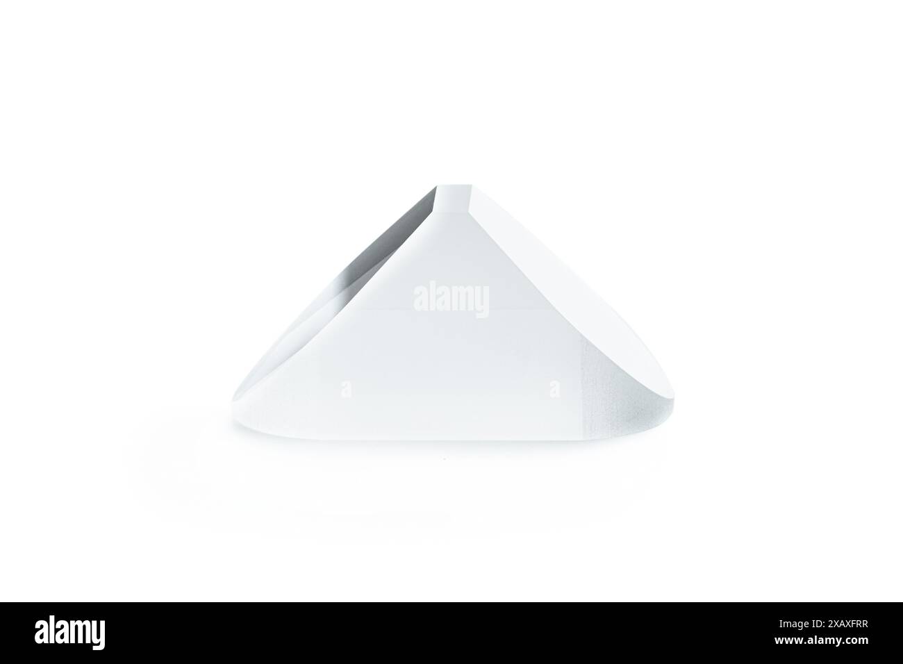 Optical prism made of crown glass isolated on white Stock Photo Alamy