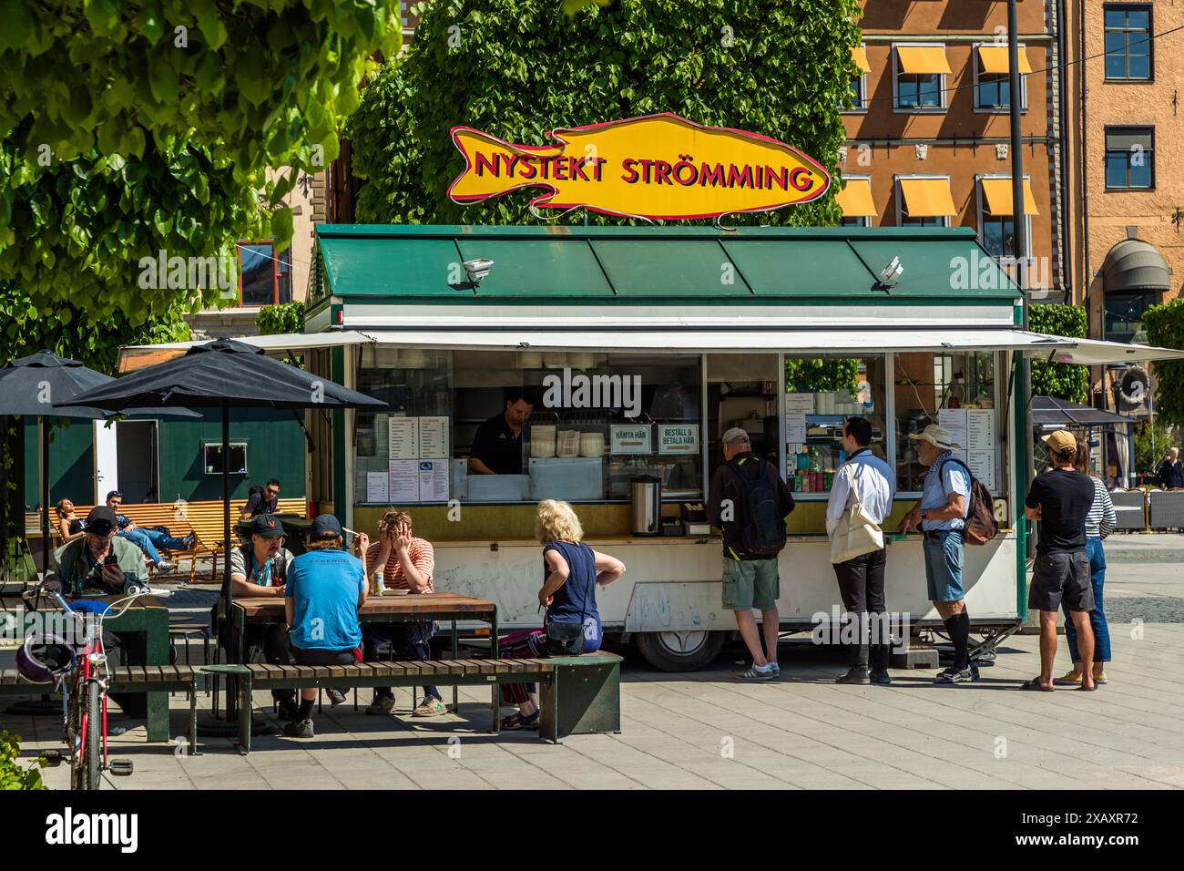 Nystekt Strömming is a very popular fish stall for freshly fried ...