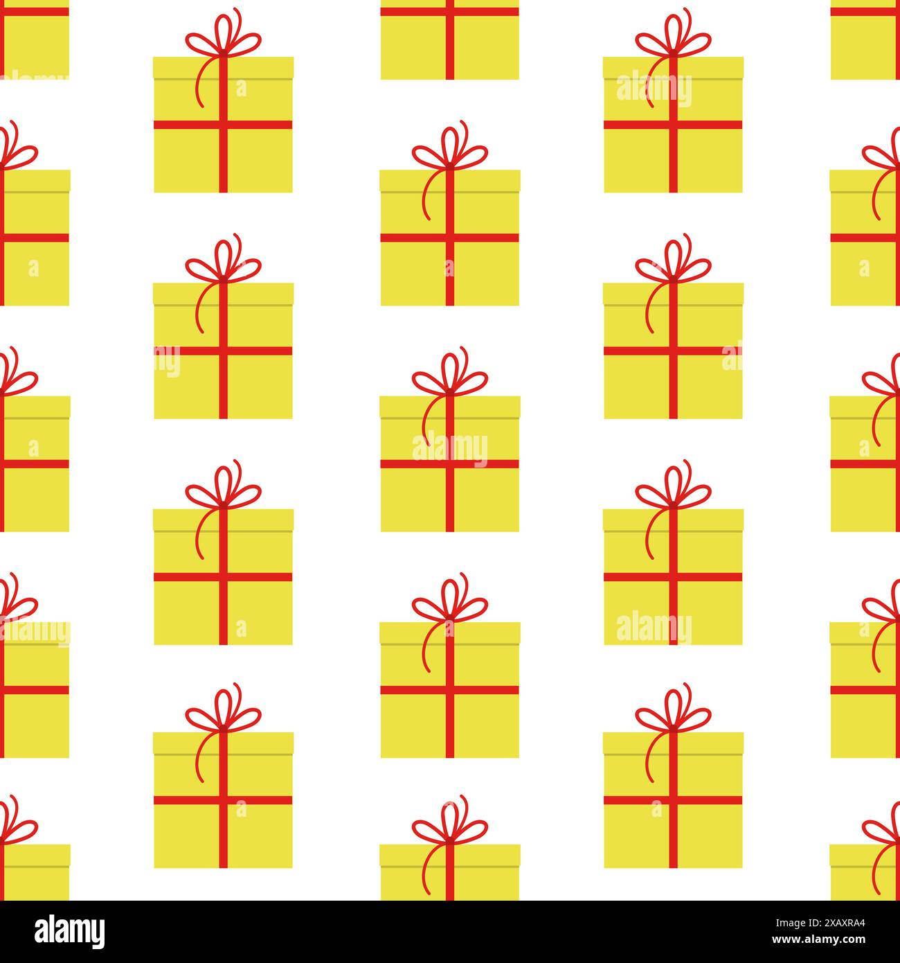 Seamless pattern with gift boxes on white background. Vector ...