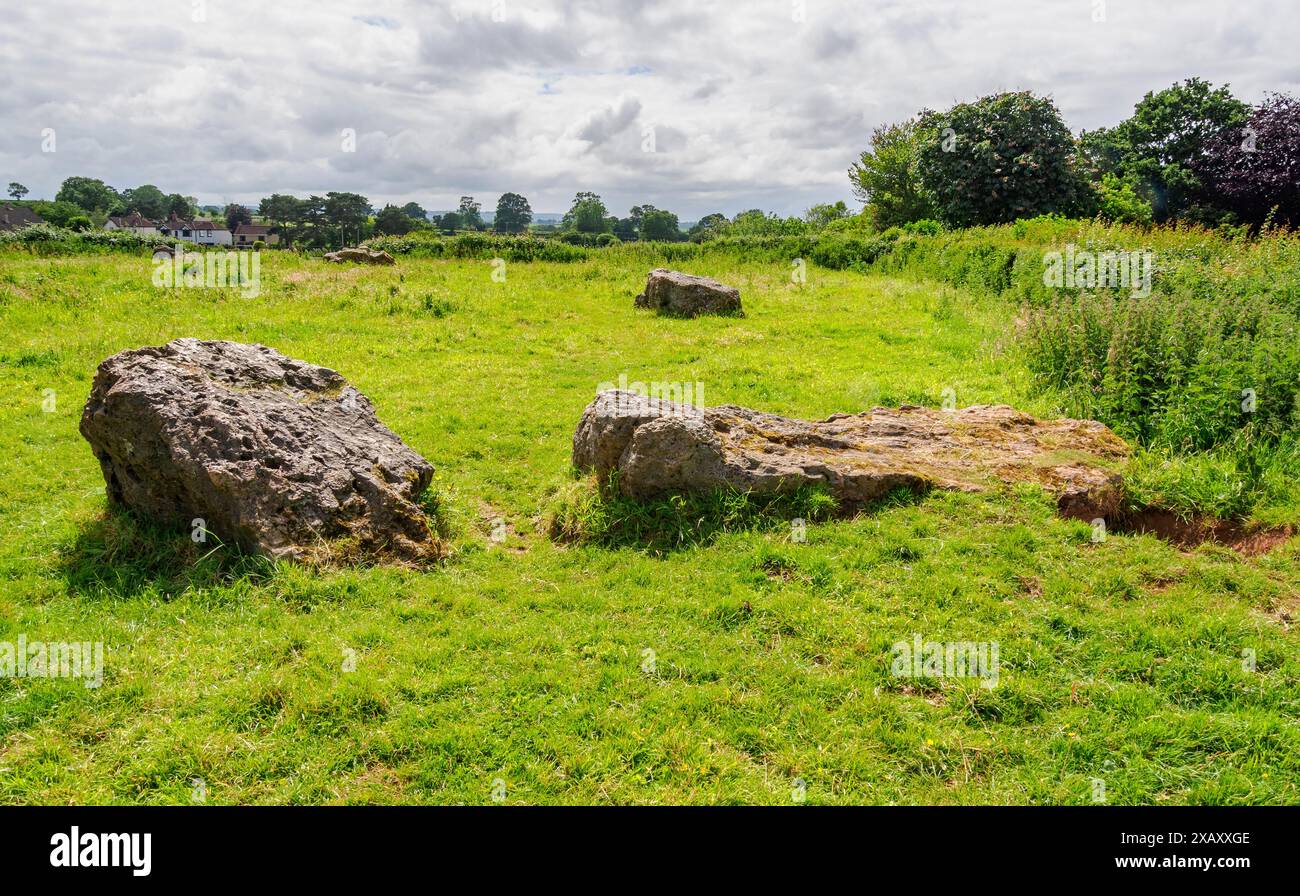 Sarsen stones of Stanton Drew neolithic stone circle the second largest ...