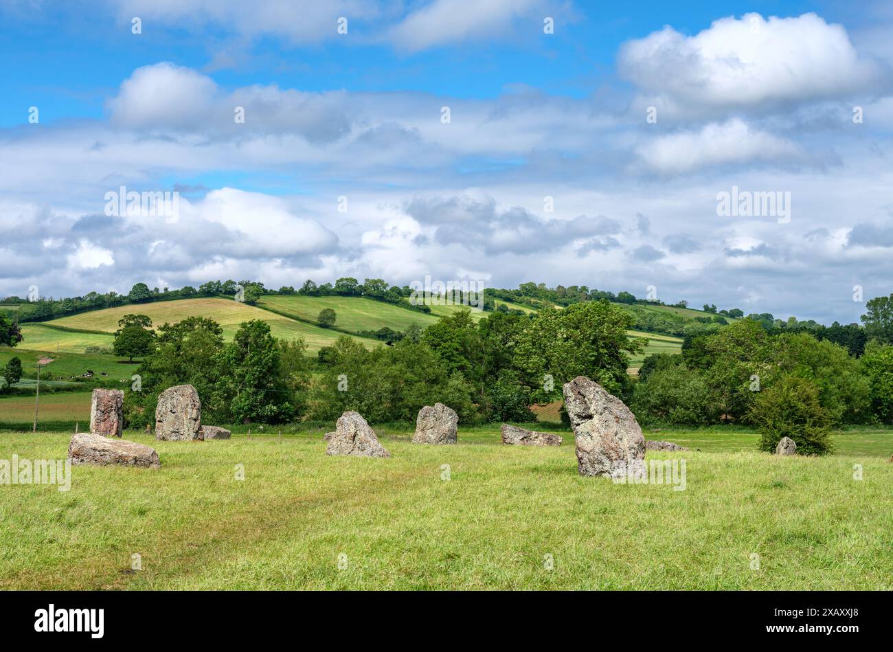 Sarsen stones of Stanton Drew neolithic stone circle the second largest ...