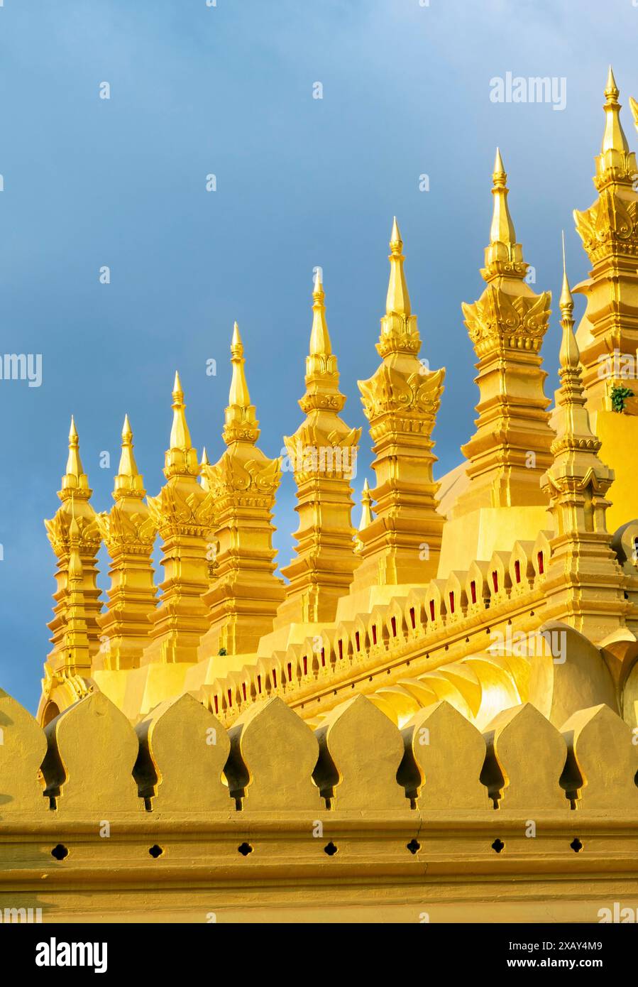 Architectural detail, Pha That Luang, Vientiane, Laos Stock Photo - Alamy