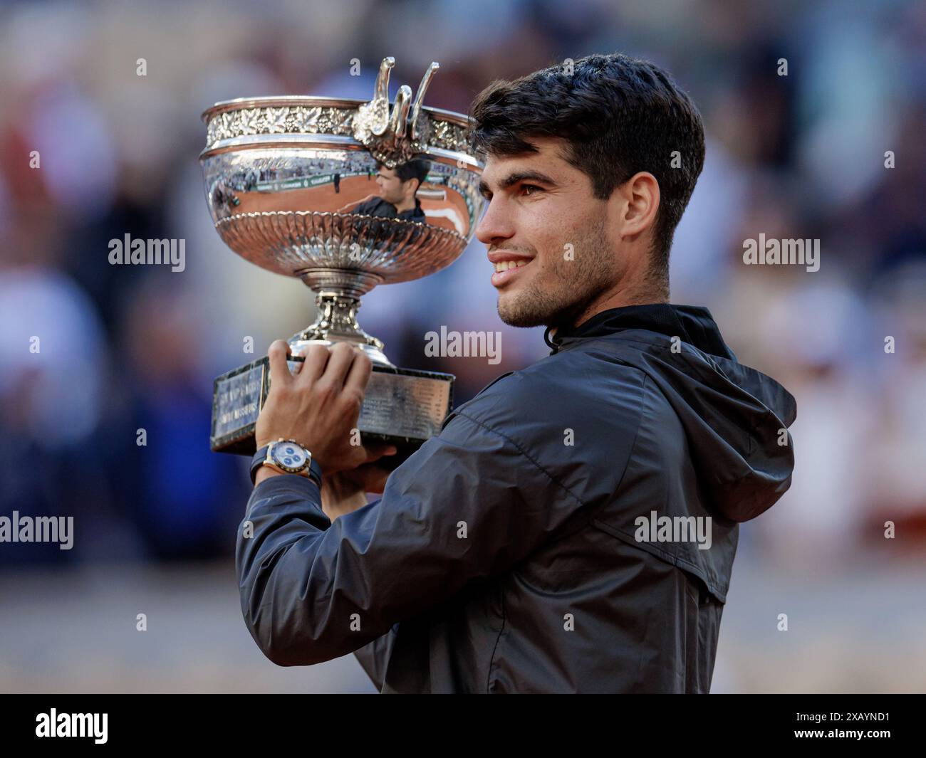 Affiche Roland Garros 2015 Par DU ZHENJUN - Open De France - 31-1/4 X 23-1/2 - Expressionnisme