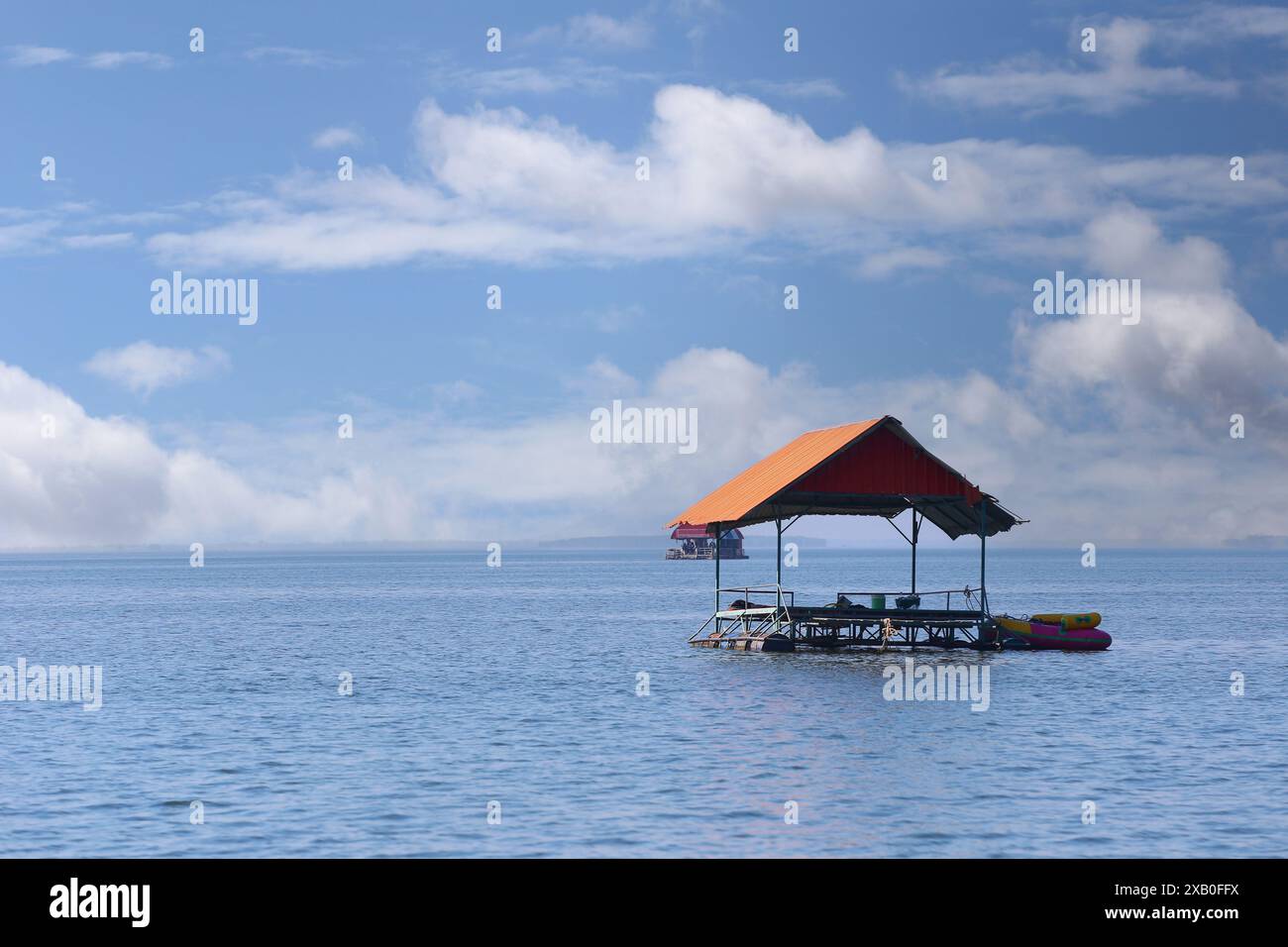 Tourist rafts of resort operations made for tourists who want to go ...