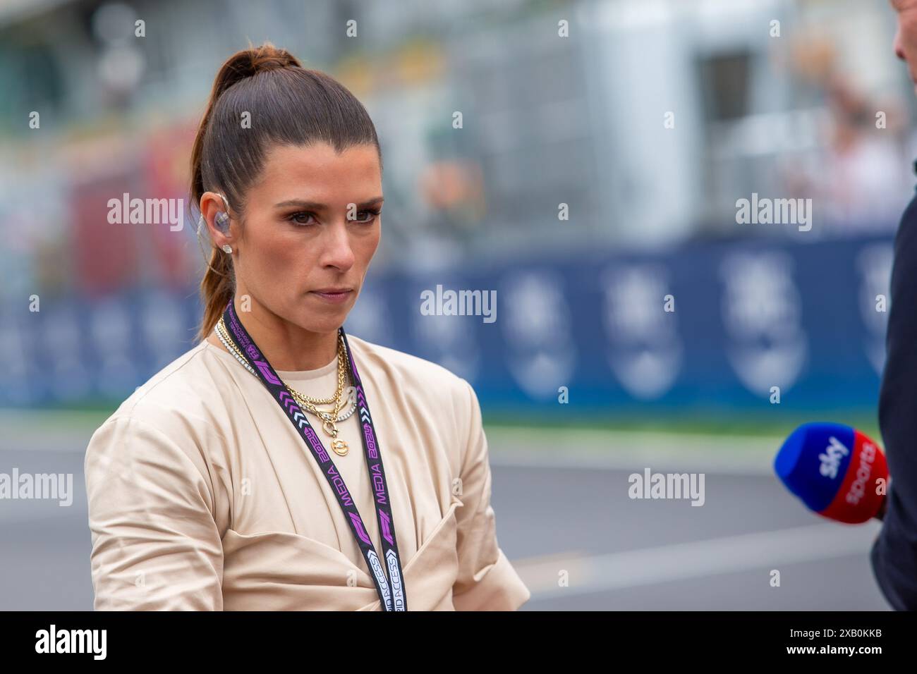 Montreal, Canada. 09th June, 2024. Danika Patrick (USA) F1 Tv Presenter during Formula 1 Aws Grand Prix du Canada 2024, Montreal, Quebec, Canada, from Jun 6th to 9th - Round 9 of 24 of 2024 F1 World Championship Credit: Alessio De Marco/Alamy Live News Stock Photo